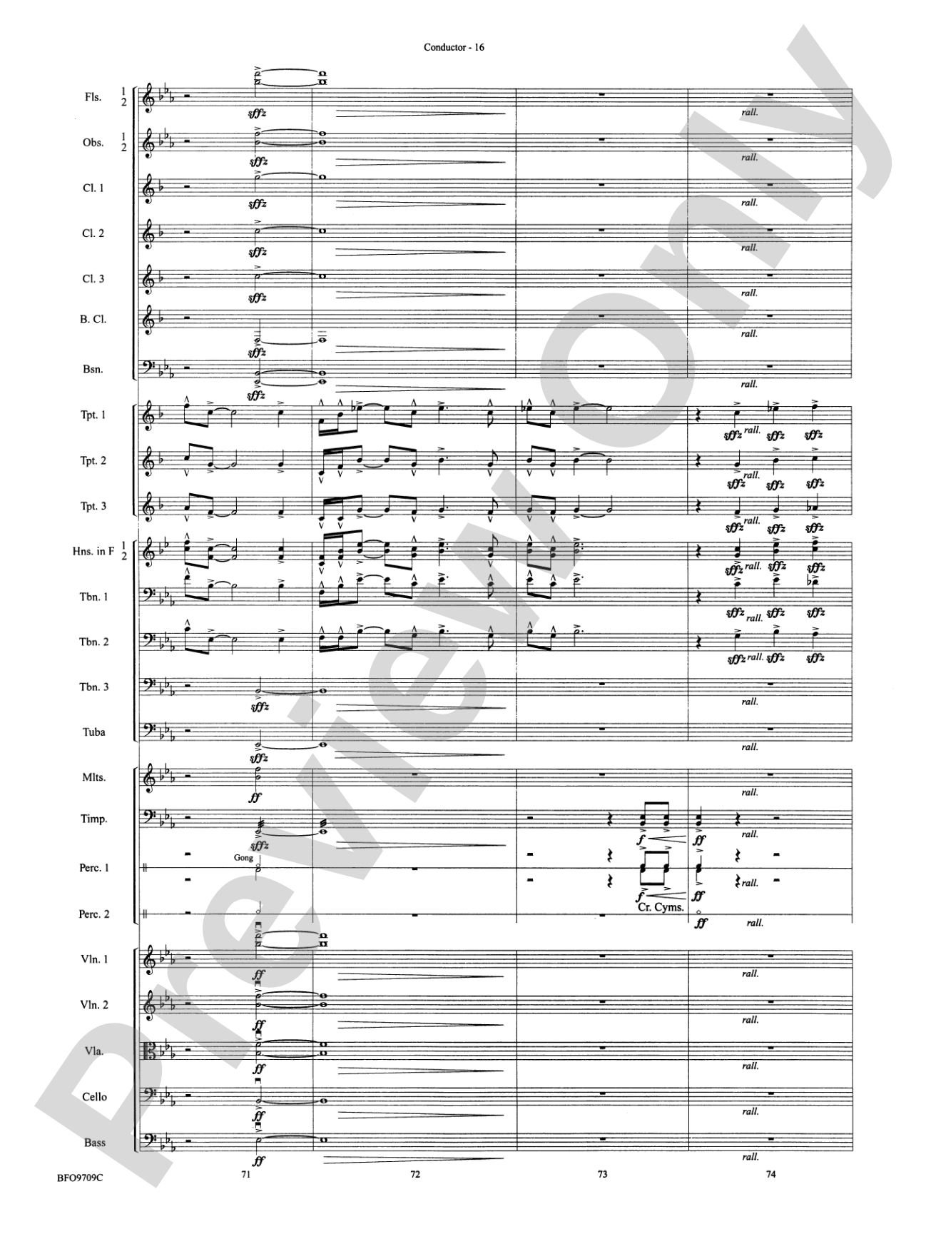 In the Bleak Midwinter: Full Orchestra Conductor Score & Parts