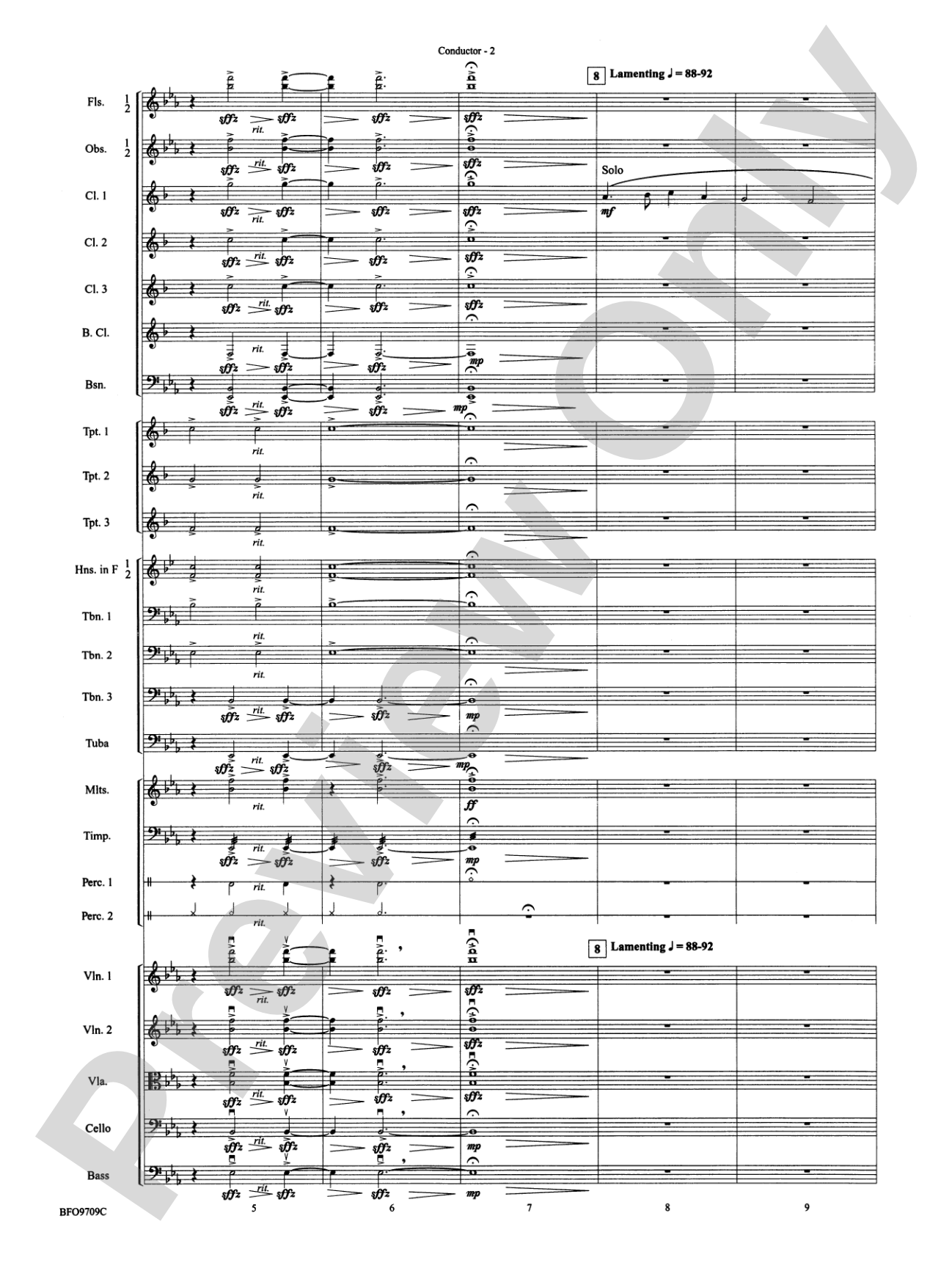 In the Bleak Midwinter: Full Orchestra Conductor Score & Parts