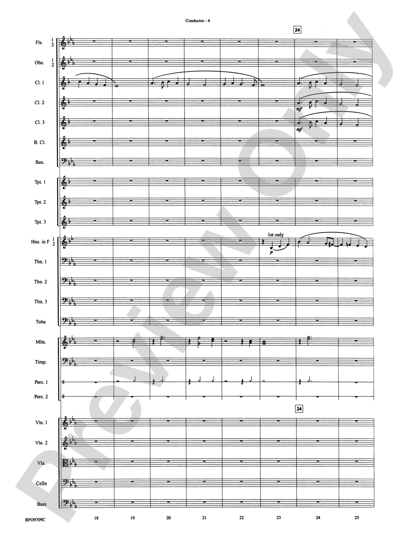 In the Bleak Midwinter: Full Orchestra Conductor Score & Parts