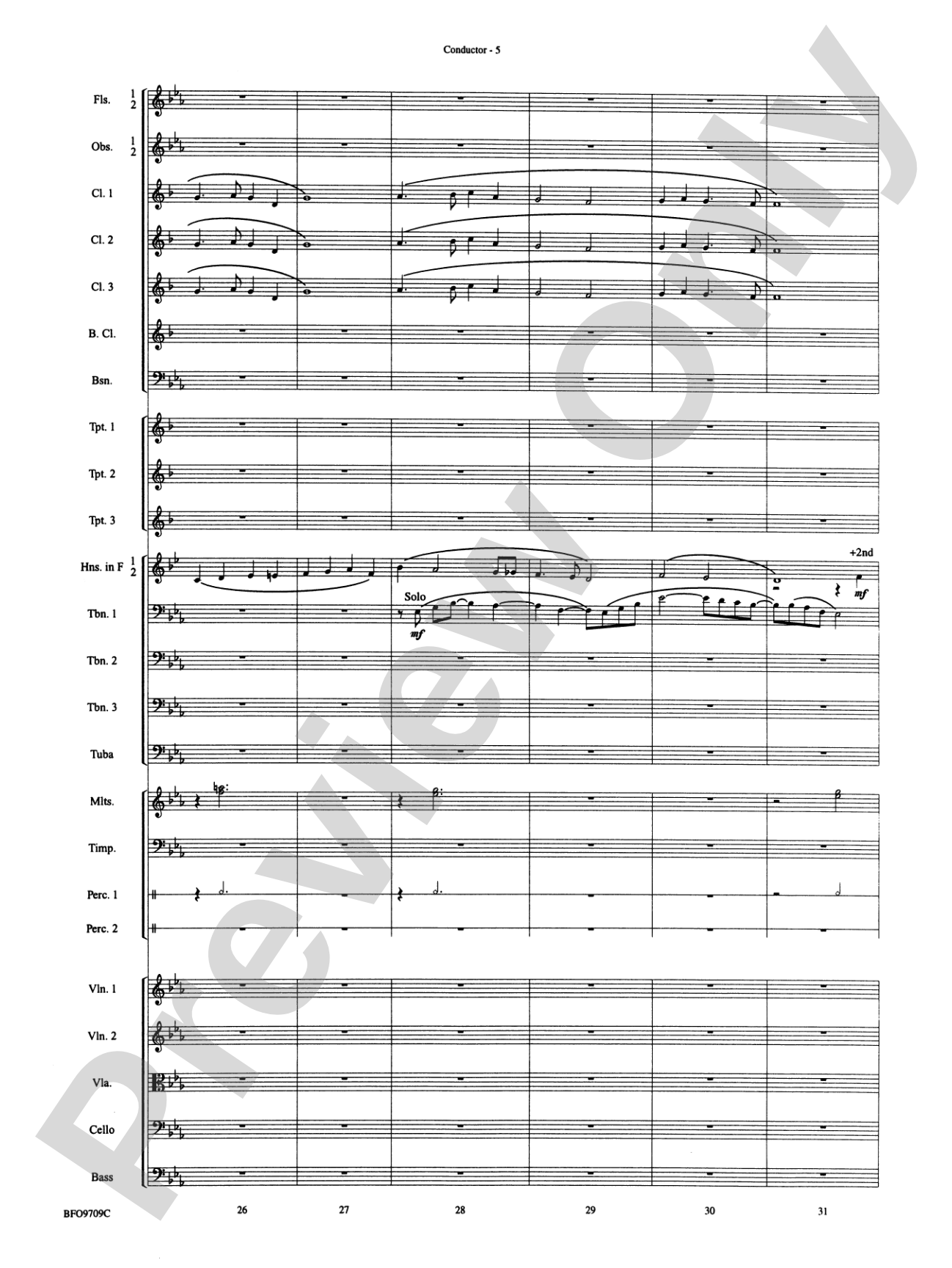 In the Bleak Midwinter: Full Orchestra Conductor Score & Parts