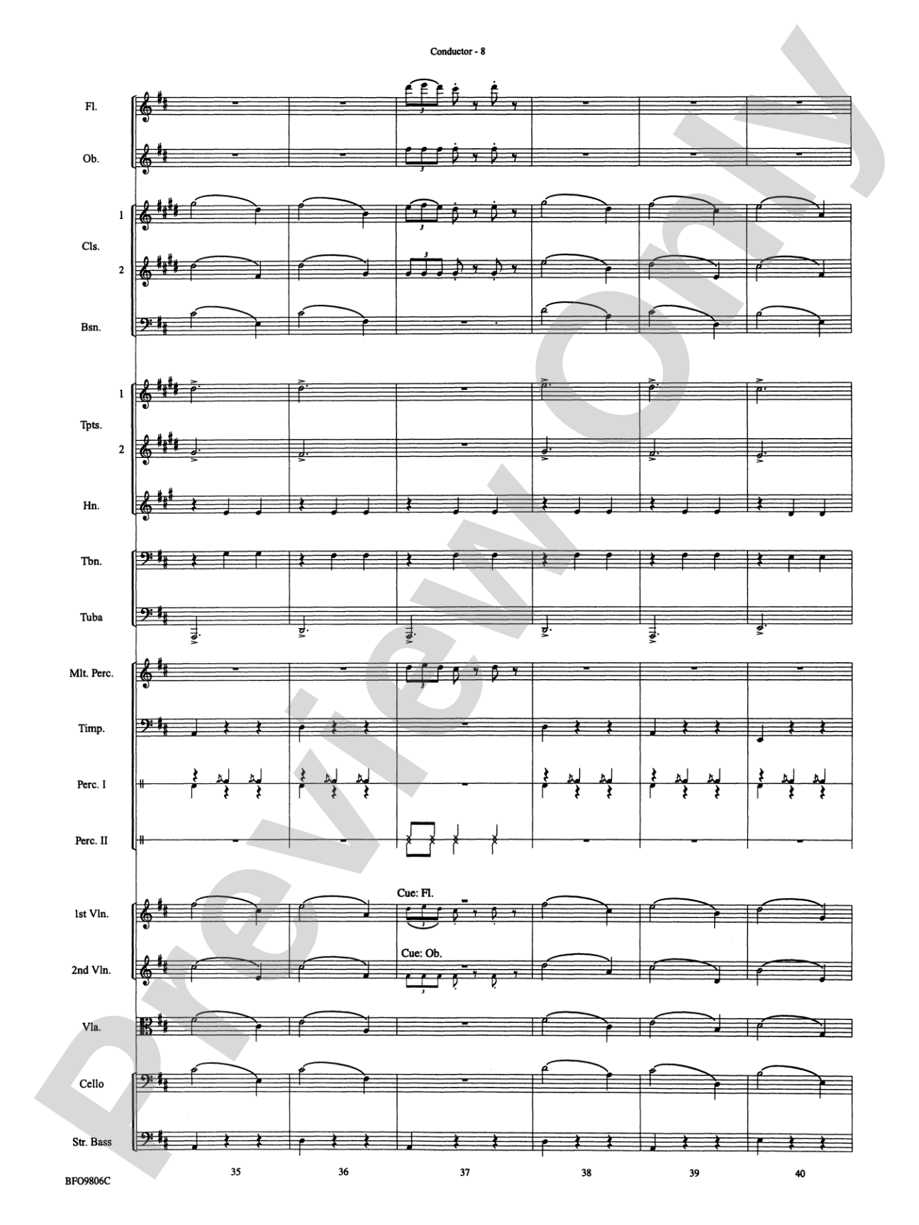Waltz of the Flowers (from The Nutcracker Suite): Full Orchestra Conductor Score & Parts