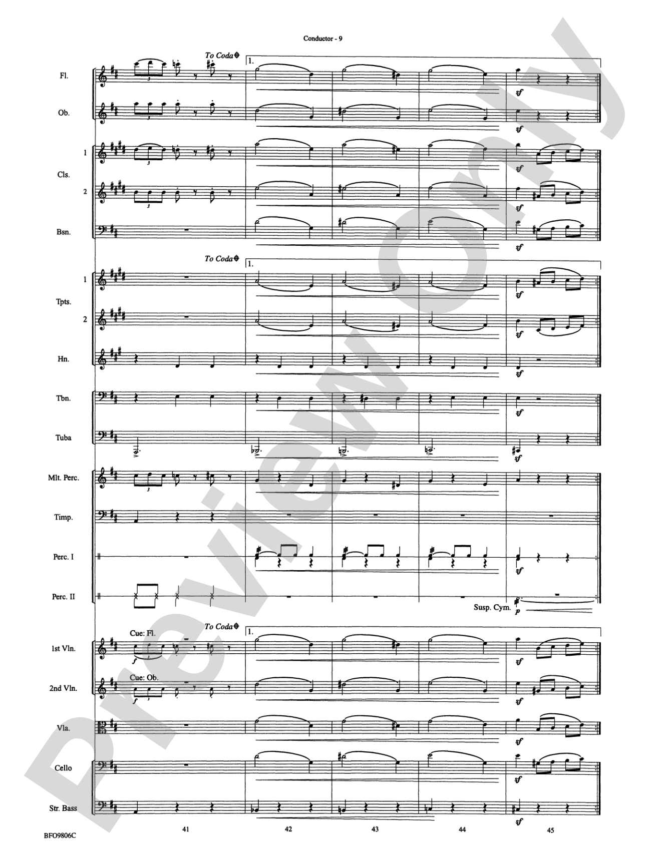 Waltz of the Flowers (from The Nutcracker Suite): Full Orchestra Conductor Score & Parts
