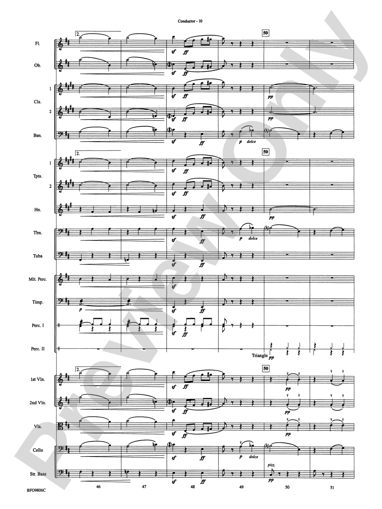 Waltz of the Flowers (from The Nutcracker Suite): Full Orchestra Conductor Score & Parts