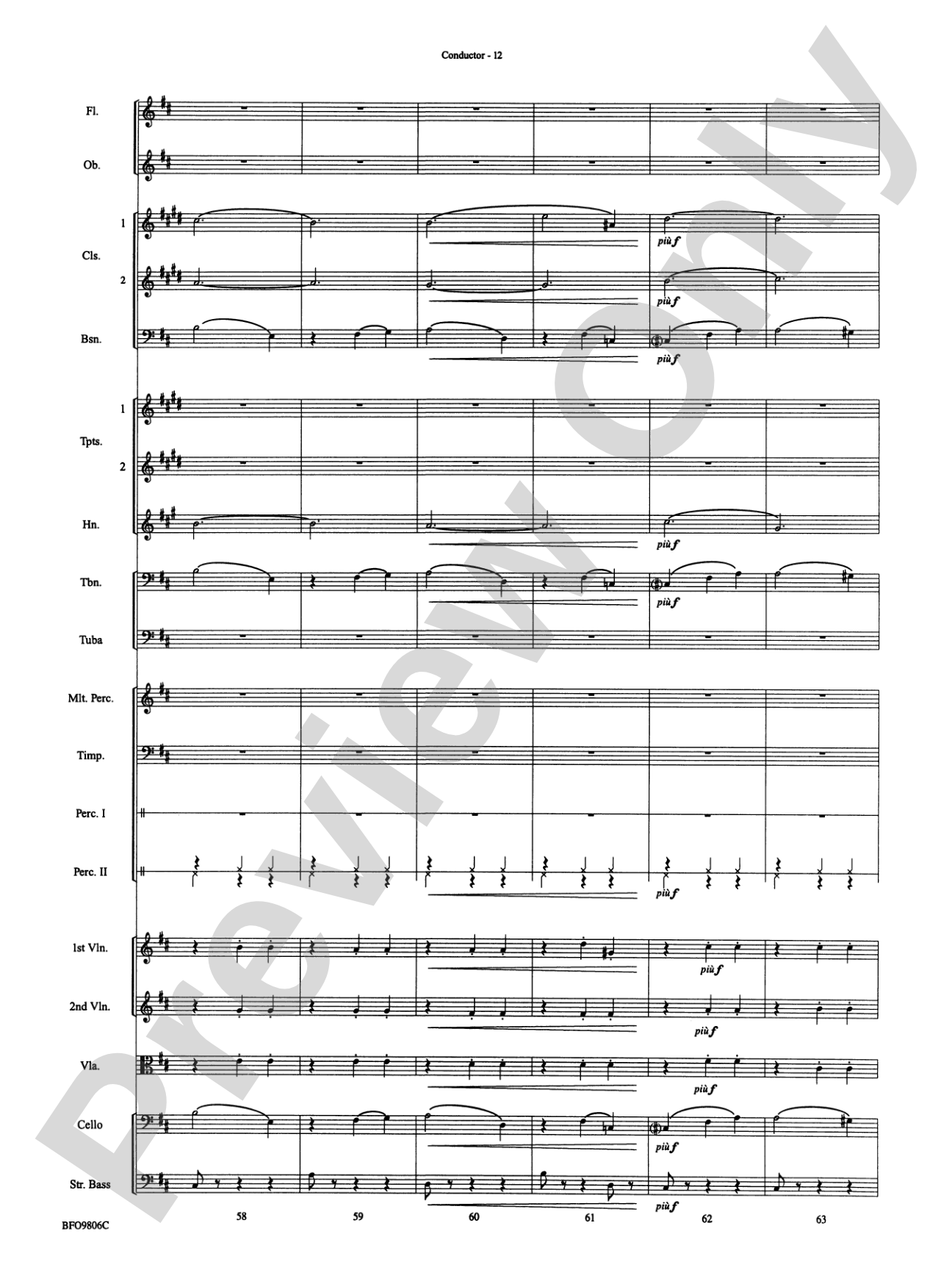 Waltz of the Flowers (from The Nutcracker Suite): Full Orchestra Conductor Score & Parts
