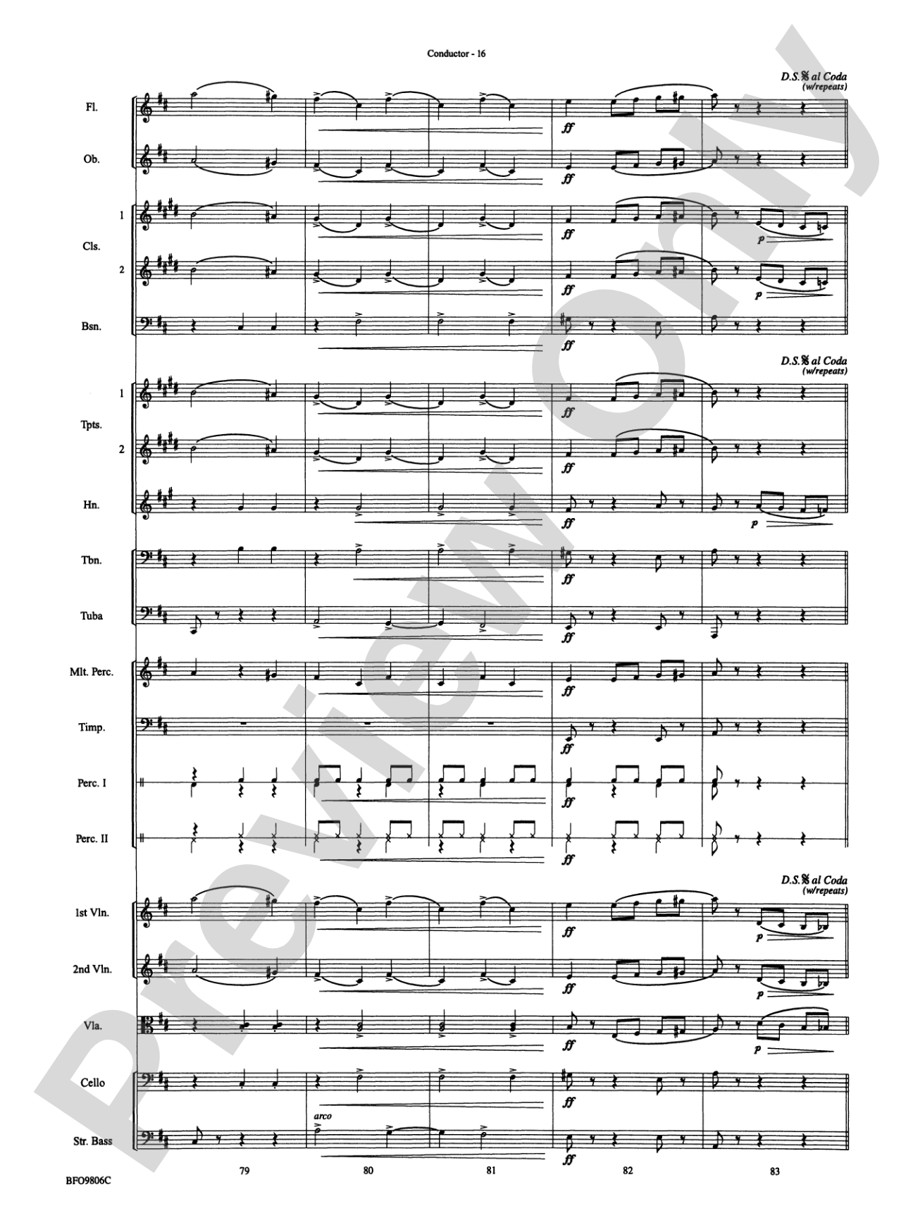 Waltz of the Flowers (from The Nutcracker Suite): Full Orchestra Conductor Score & Parts