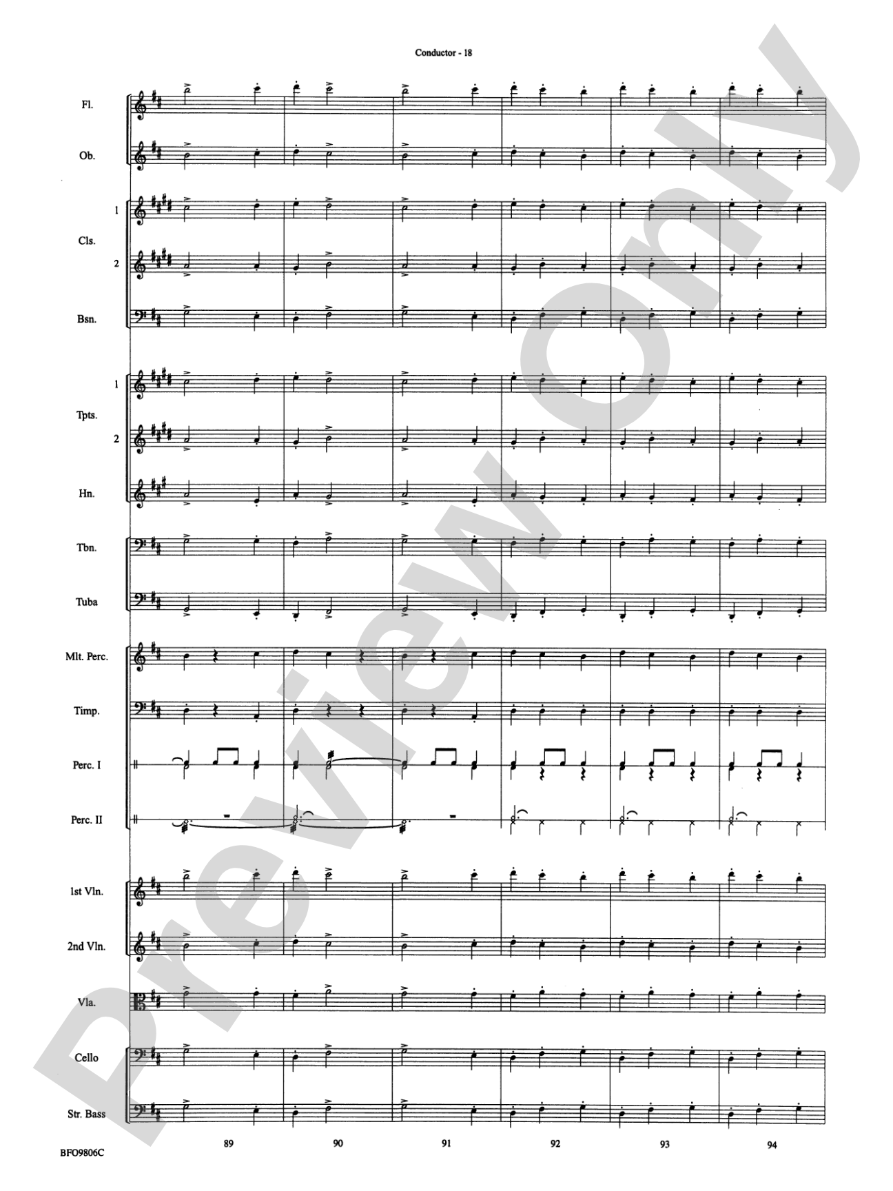 Waltz of the Flowers (from The Nutcracker Suite): Full Orchestra Conductor Score & Parts