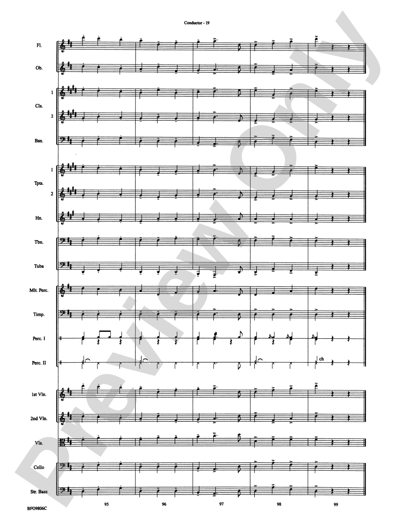Waltz of the Flowers (from The Nutcracker Suite): Full Orchestra Conductor Score & Parts