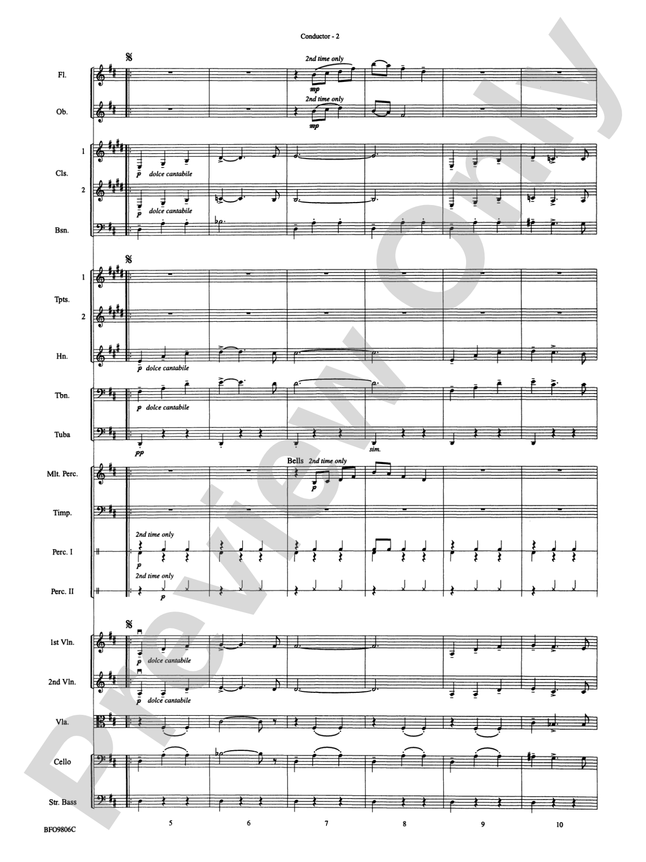 Waltz of the Flowers (from The Nutcracker Suite): Full Orchestra Conductor Score & Parts