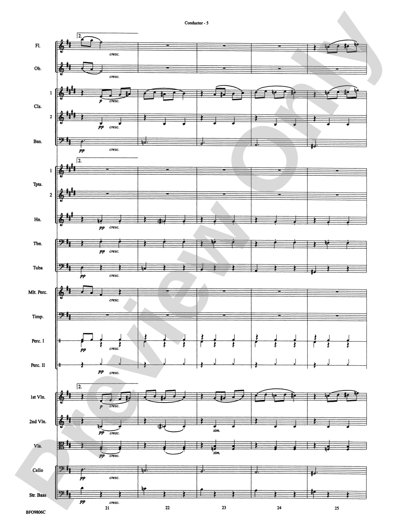 Waltz of the Flowers (from The Nutcracker Suite): Full Orchestra Conductor Score & Parts