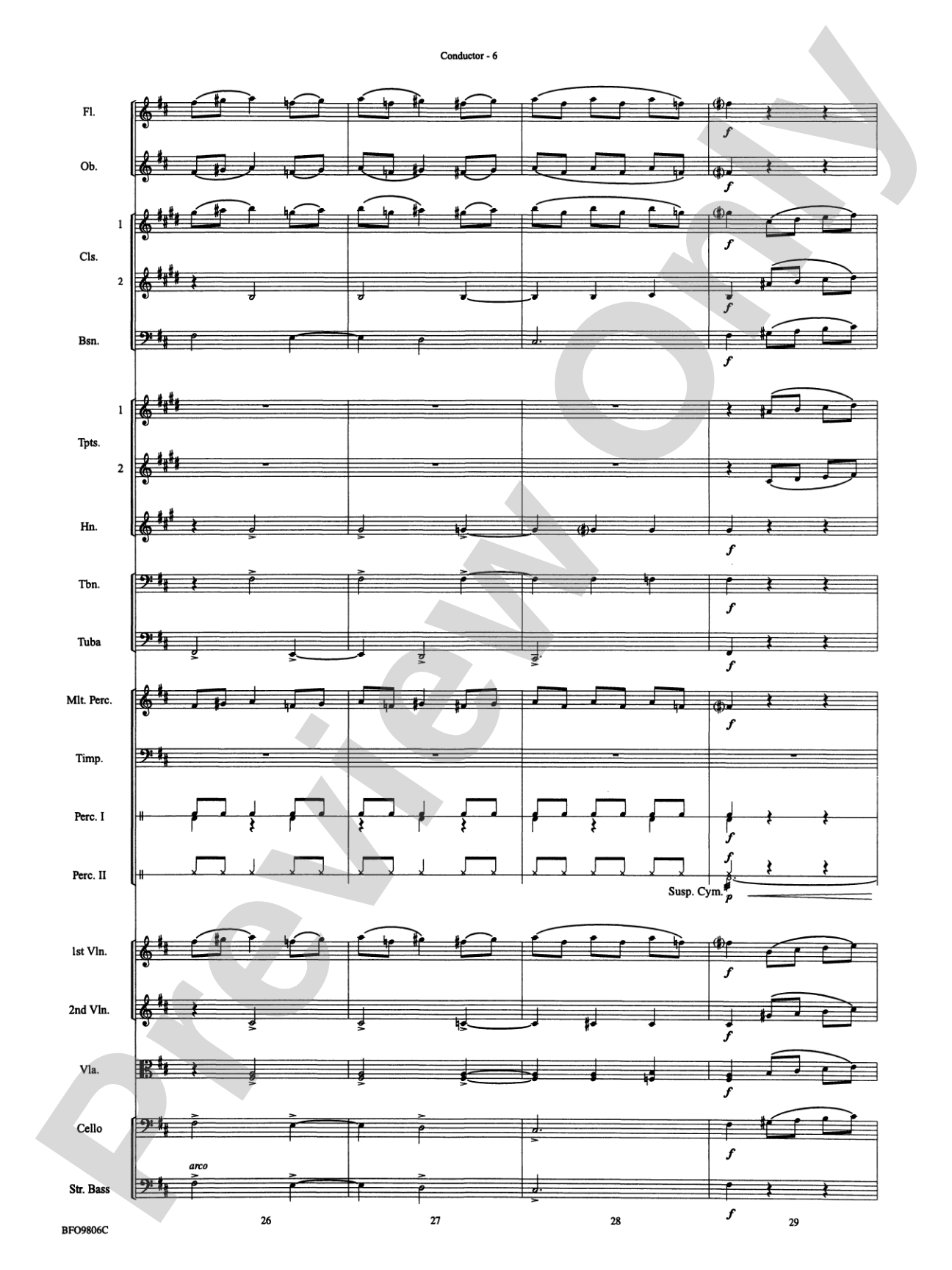 Waltz of the Flowers (from The Nutcracker Suite): Full Orchestra Conductor Score & Parts