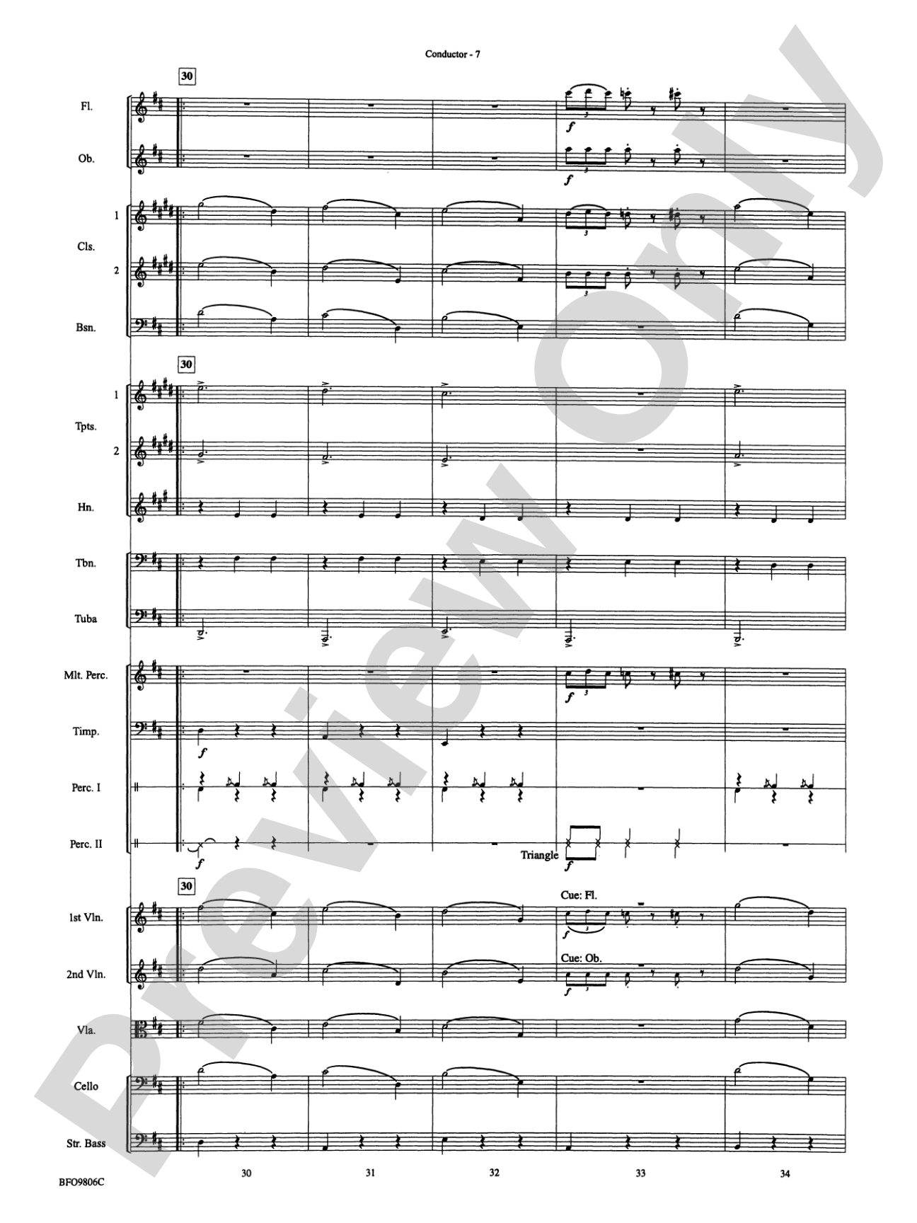 Waltz of the Flowers (from The Nutcracker Suite): Full Orchestra Conductor Score & Parts