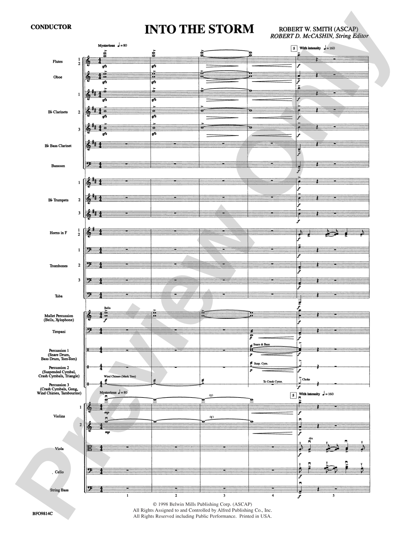 Into the Storm: Full Orchestra Conductor Score & Parts
