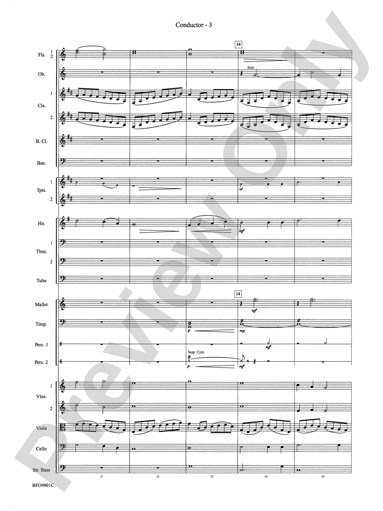 O Holy Night: Full Orchestra Conductor Score & Parts