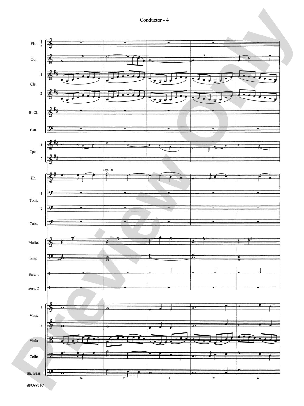 O Holy Night: Full Orchestra Conductor Score & Parts