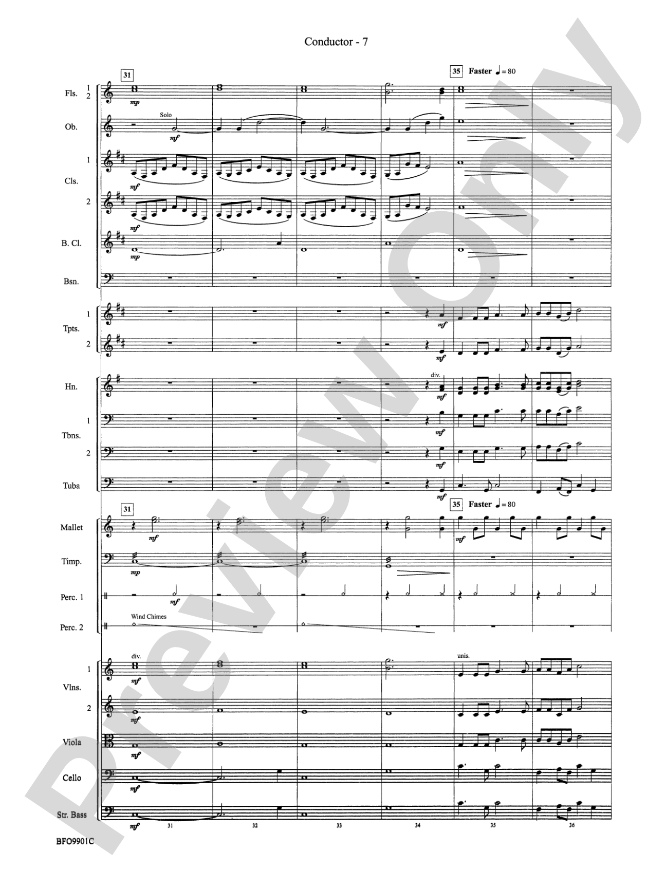 O Holy Night: Full Orchestra Conductor Score & Parts