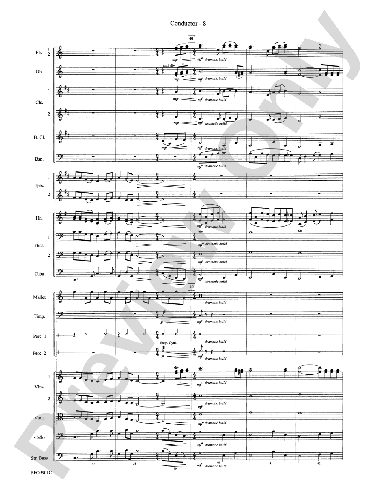 O Holy Night: Full Orchestra Conductor Score & Parts