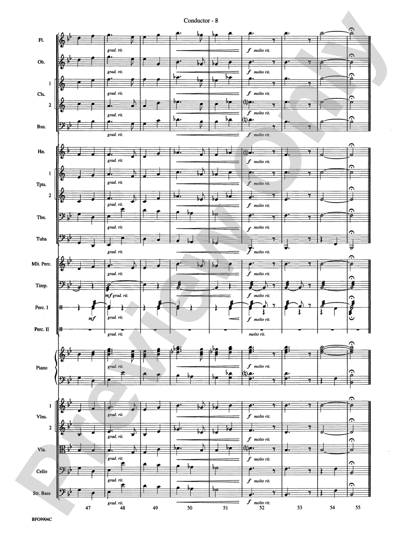 Commencement Suite: Full Orchestra Conductor Score & Parts