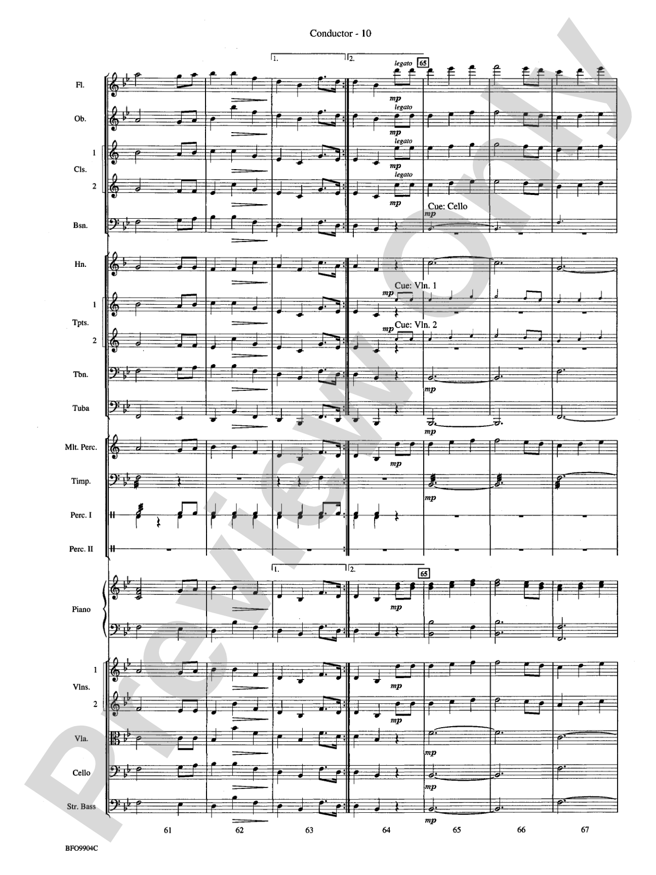 Commencement Suite: Full Orchestra Conductor Score & Parts