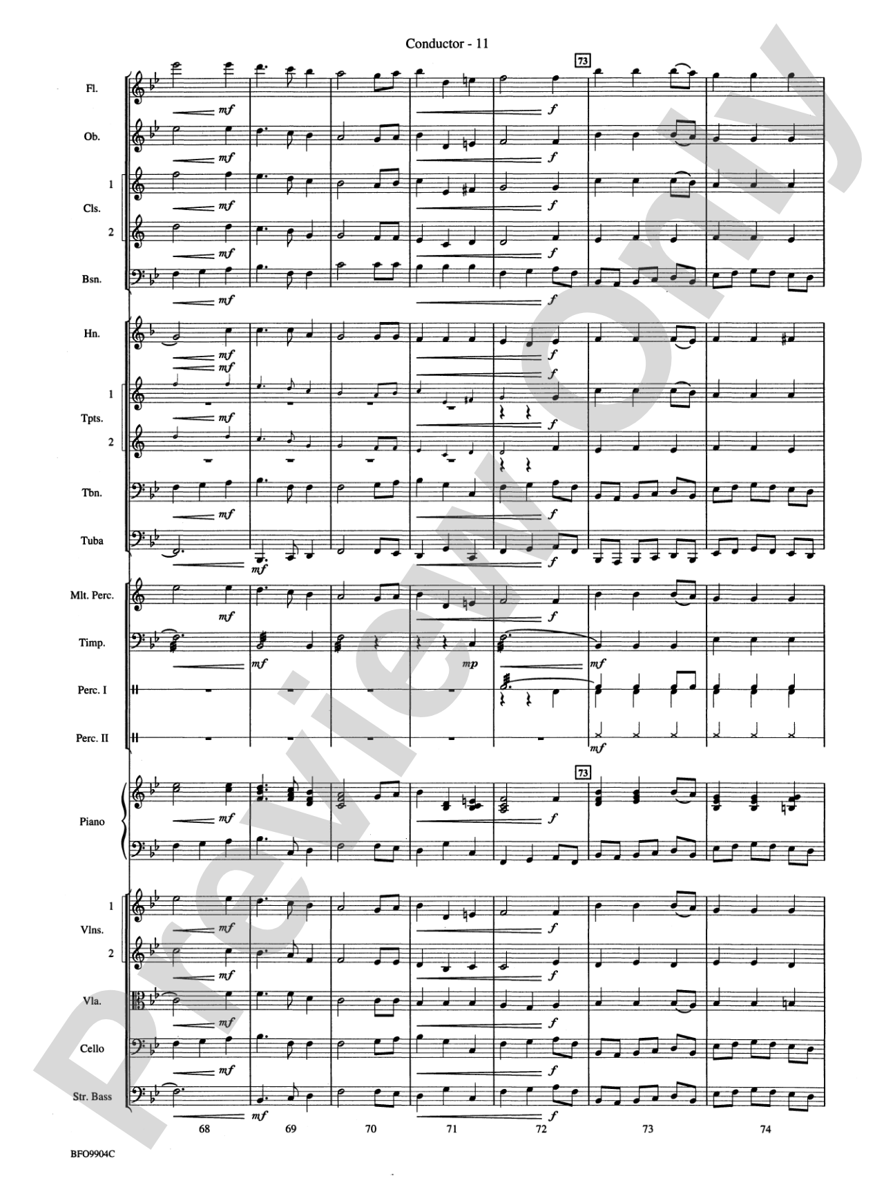 Commencement Suite: Full Orchestra Conductor Score & Parts