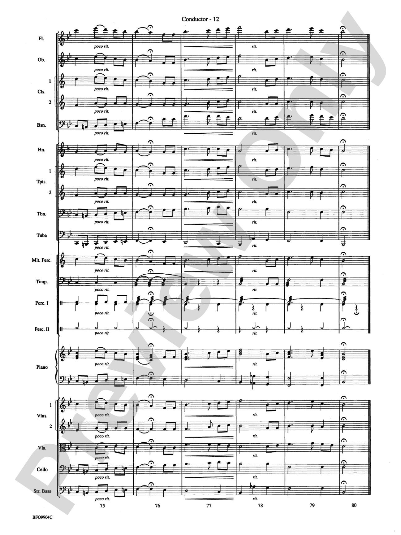 Commencement Suite: Full Orchestra Conductor Score & Parts