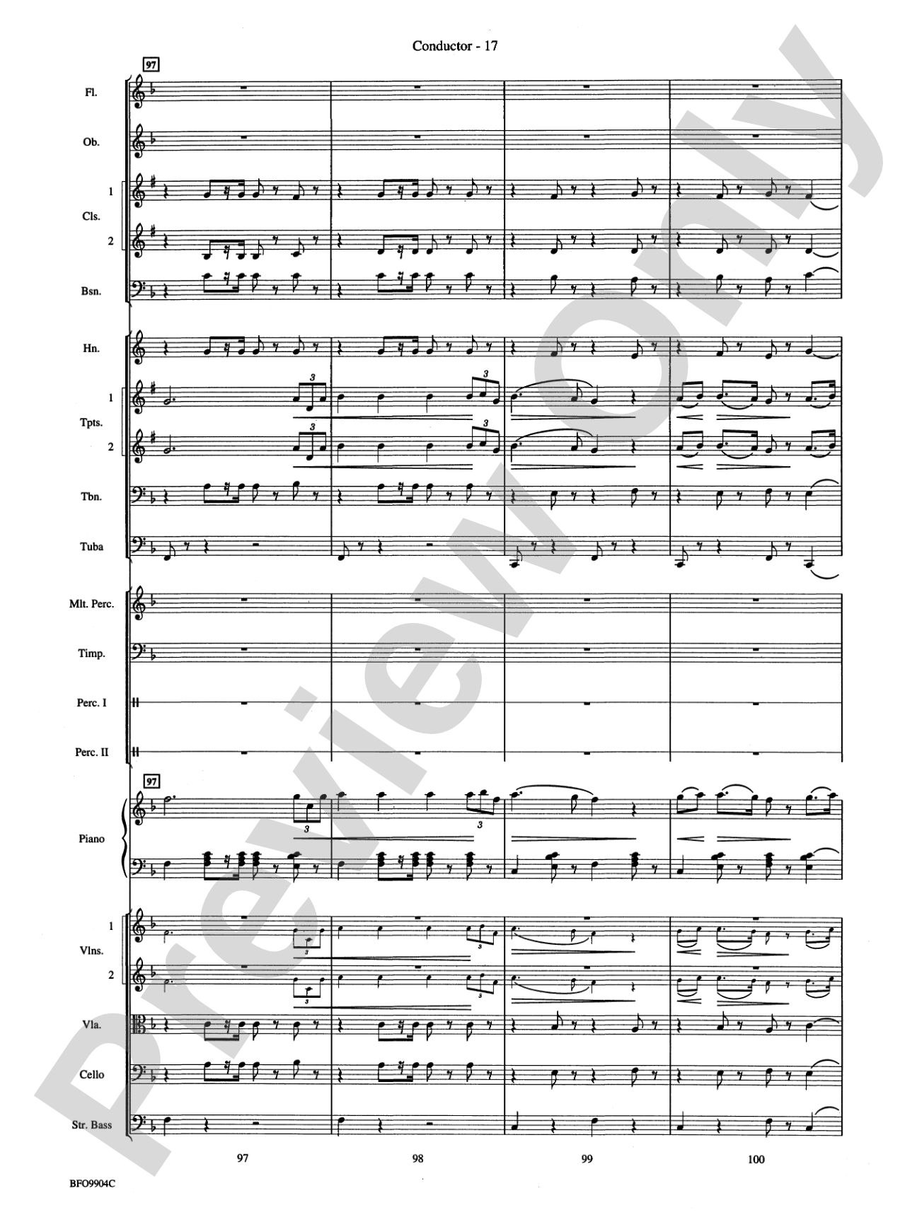 Commencement Suite: Full Orchestra Conductor Score & Parts