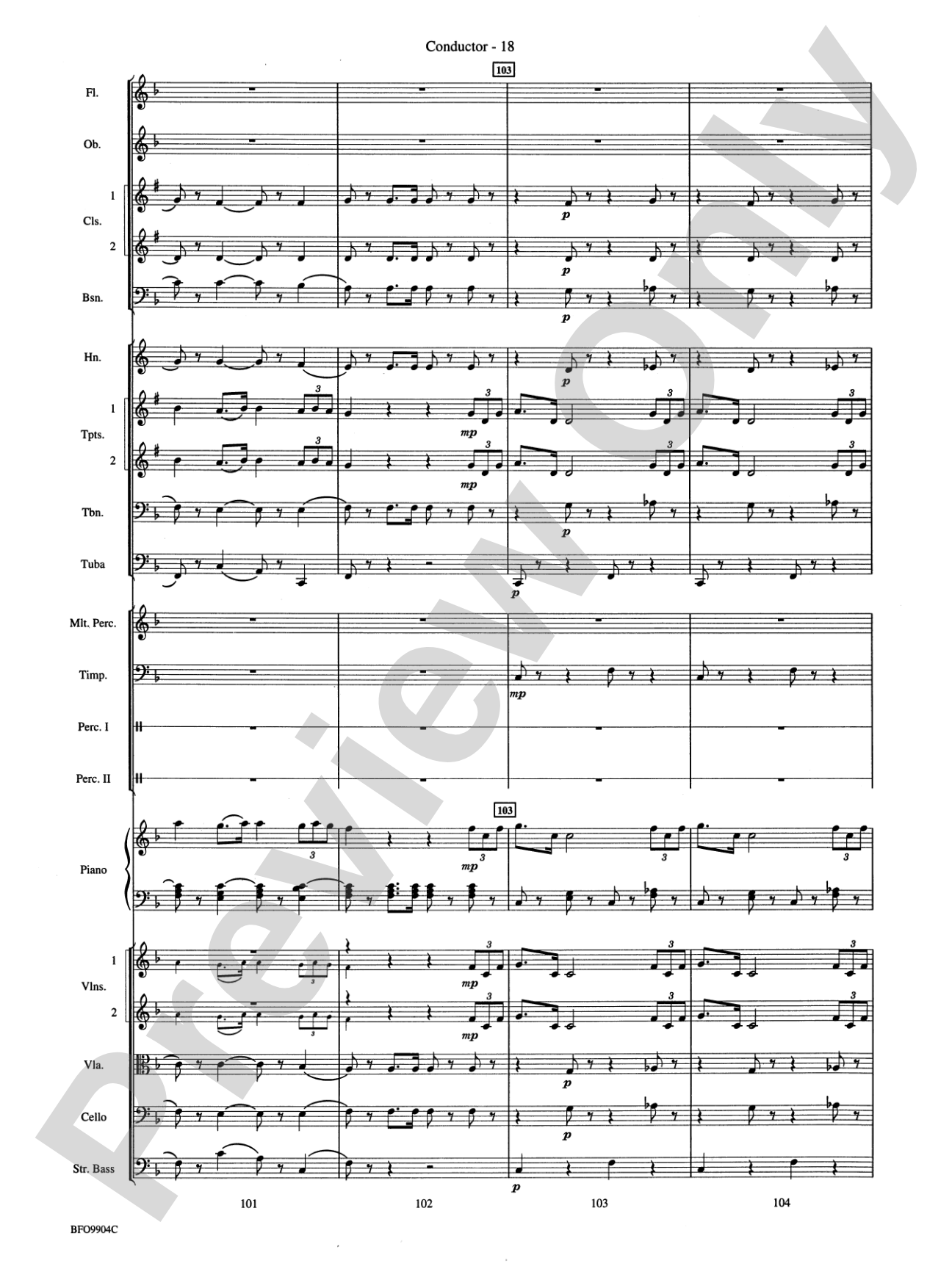 Commencement Suite: Full Orchestra Conductor Score & Parts