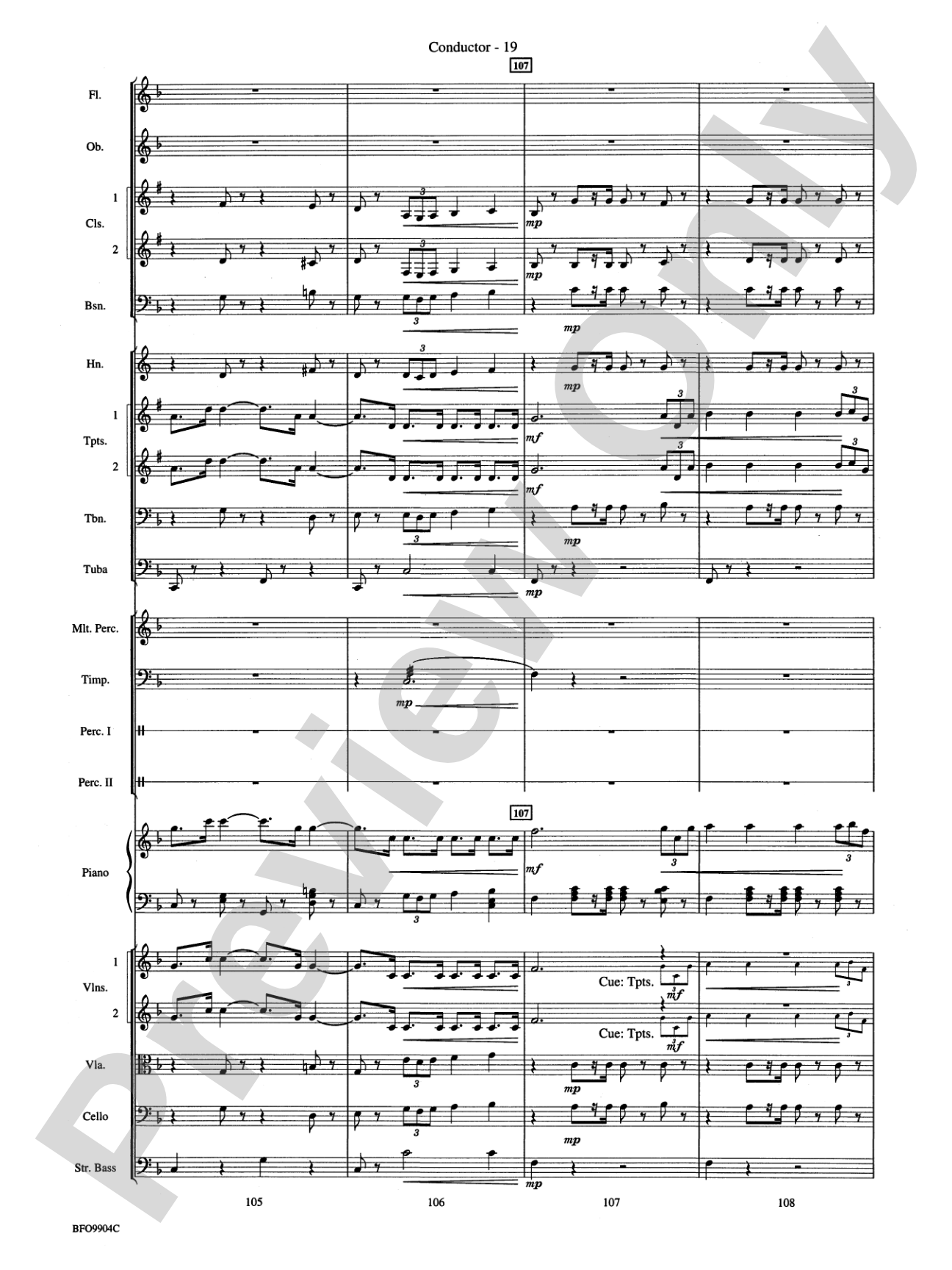 Commencement Suite: Full Orchestra Conductor Score & Parts