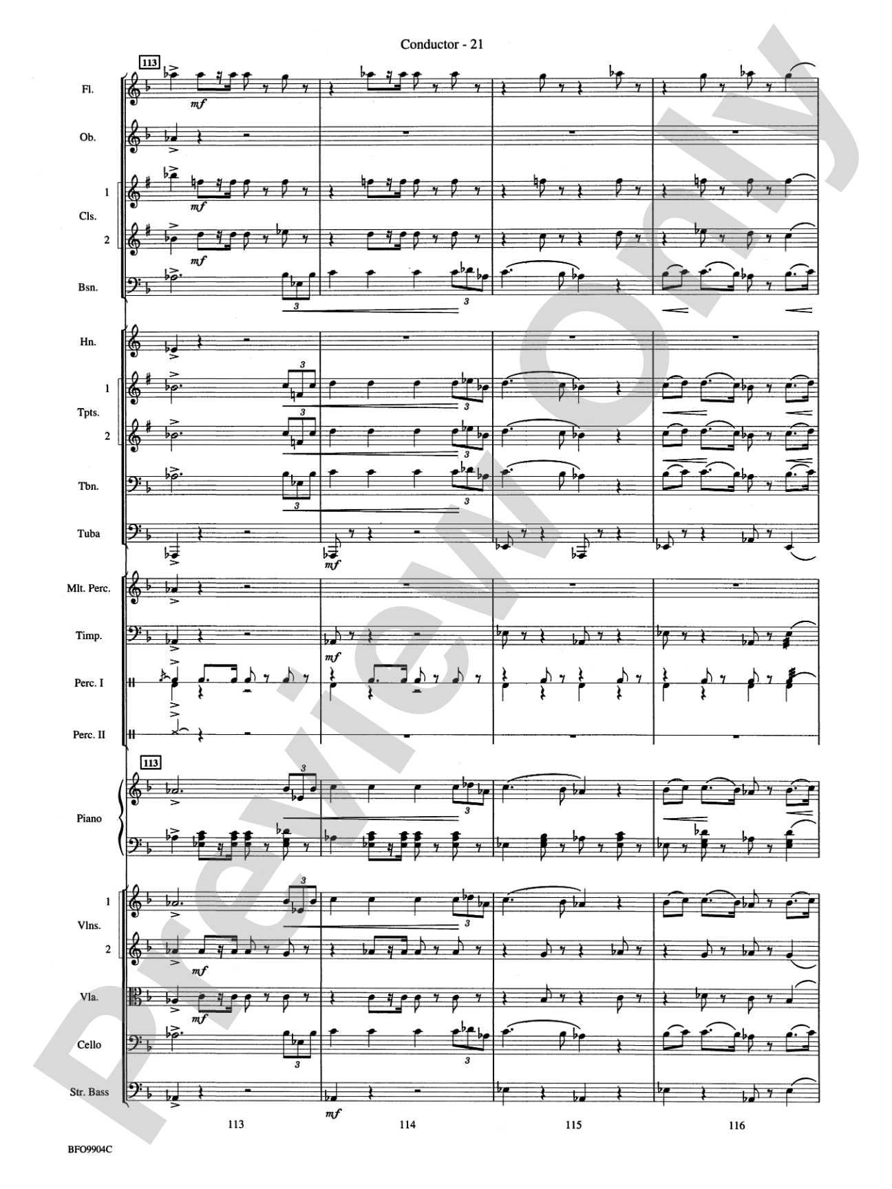 Commencement Suite: Full Orchestra Conductor Score & Parts