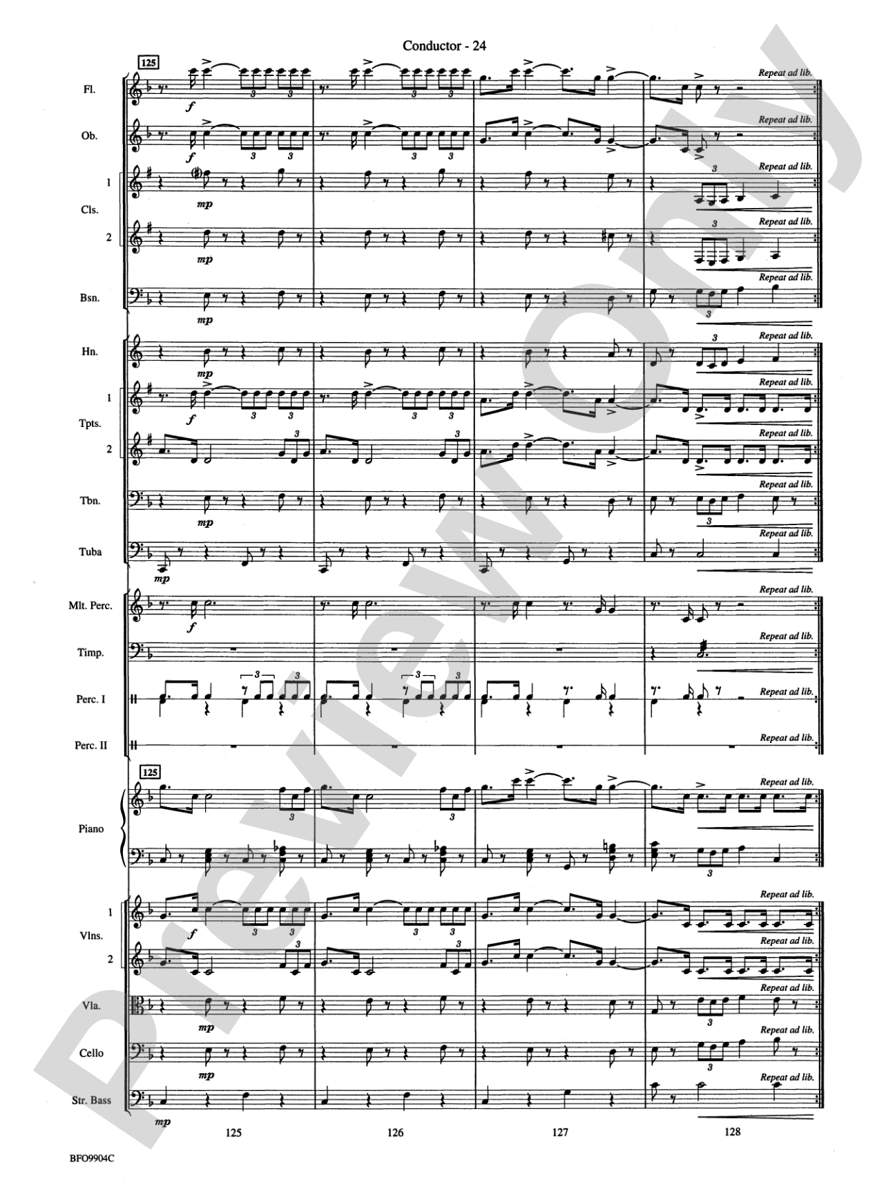 Commencement Suite: Full Orchestra Conductor Score & Parts