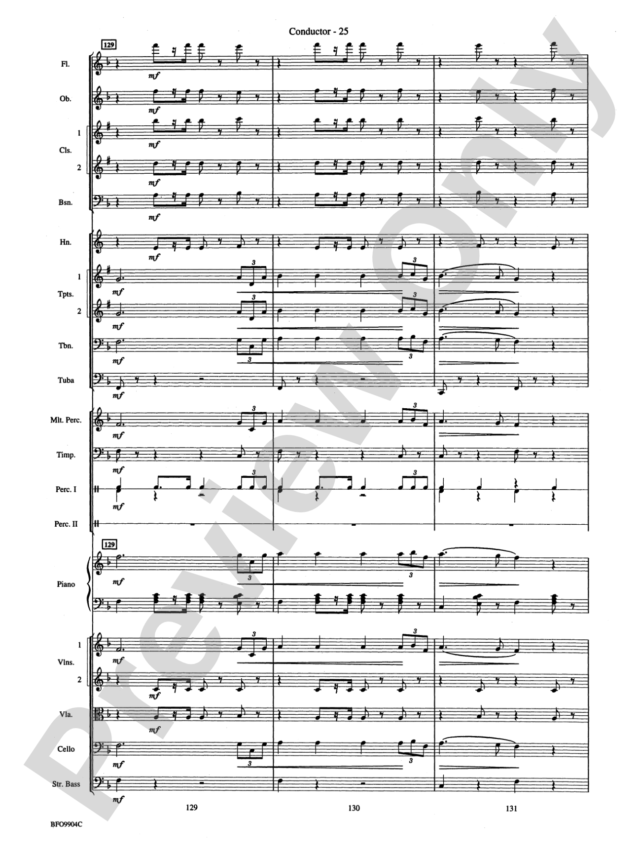 Commencement Suite: Full Orchestra Conductor Score & Parts