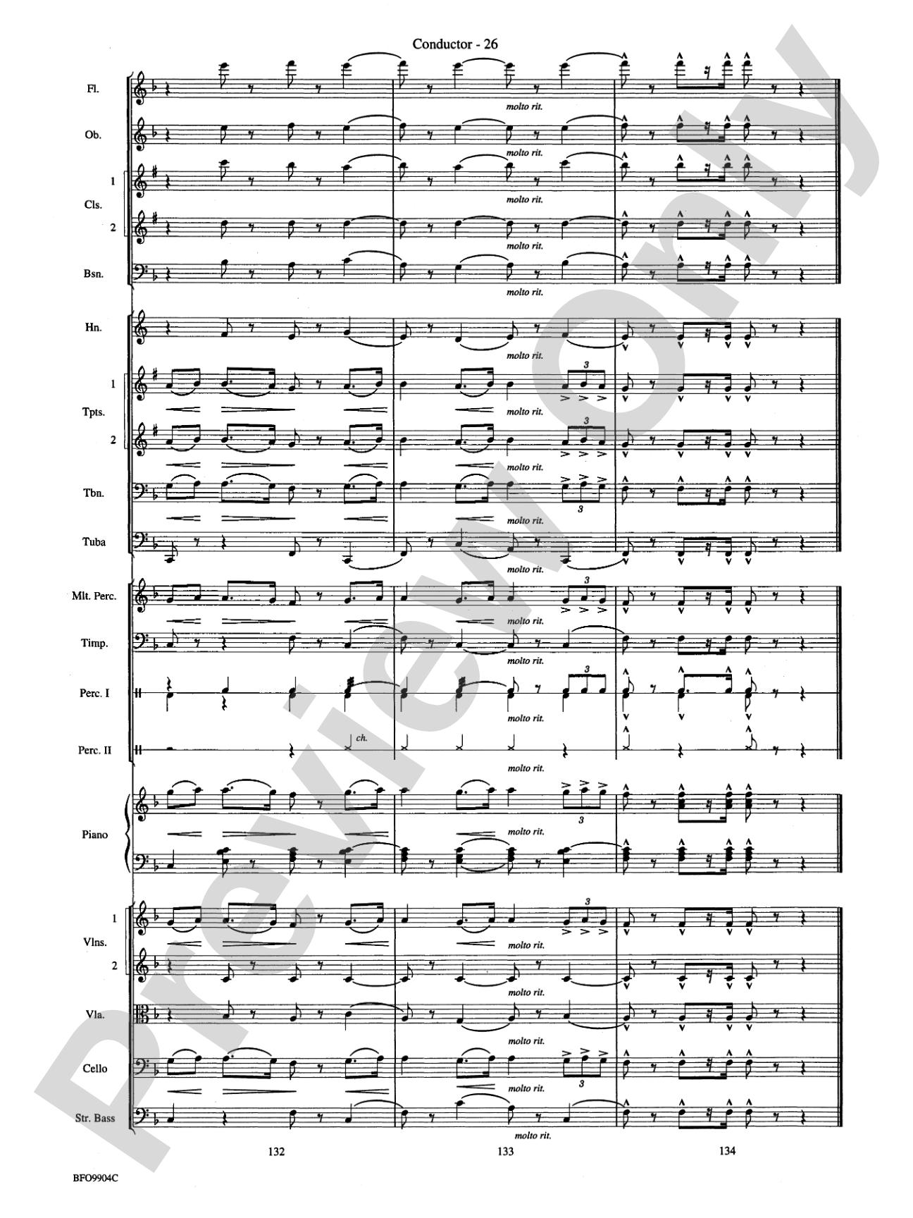 Commencement Suite: Full Orchestra Conductor Score & Parts