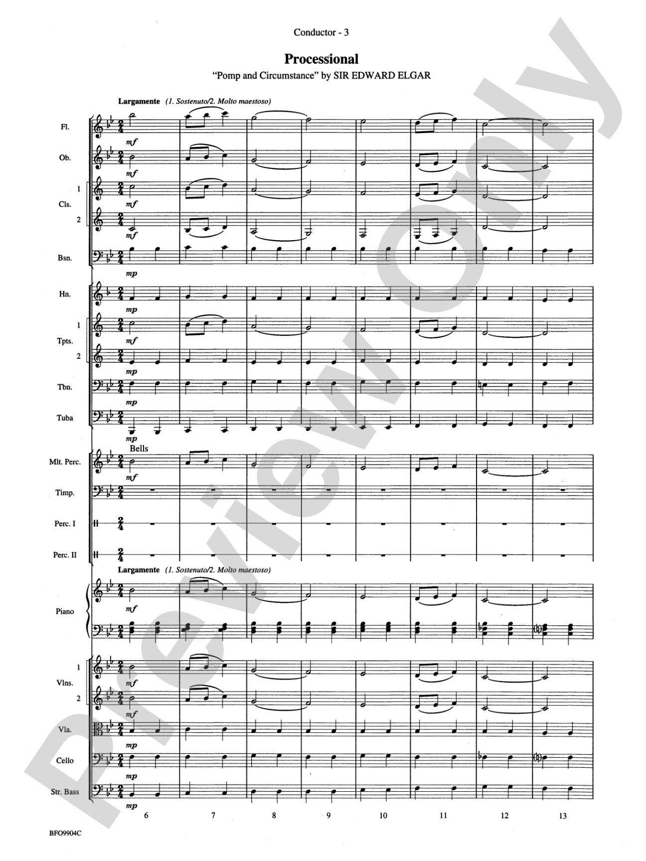 Commencement Suite: Full Orchestra Conductor Score & Parts