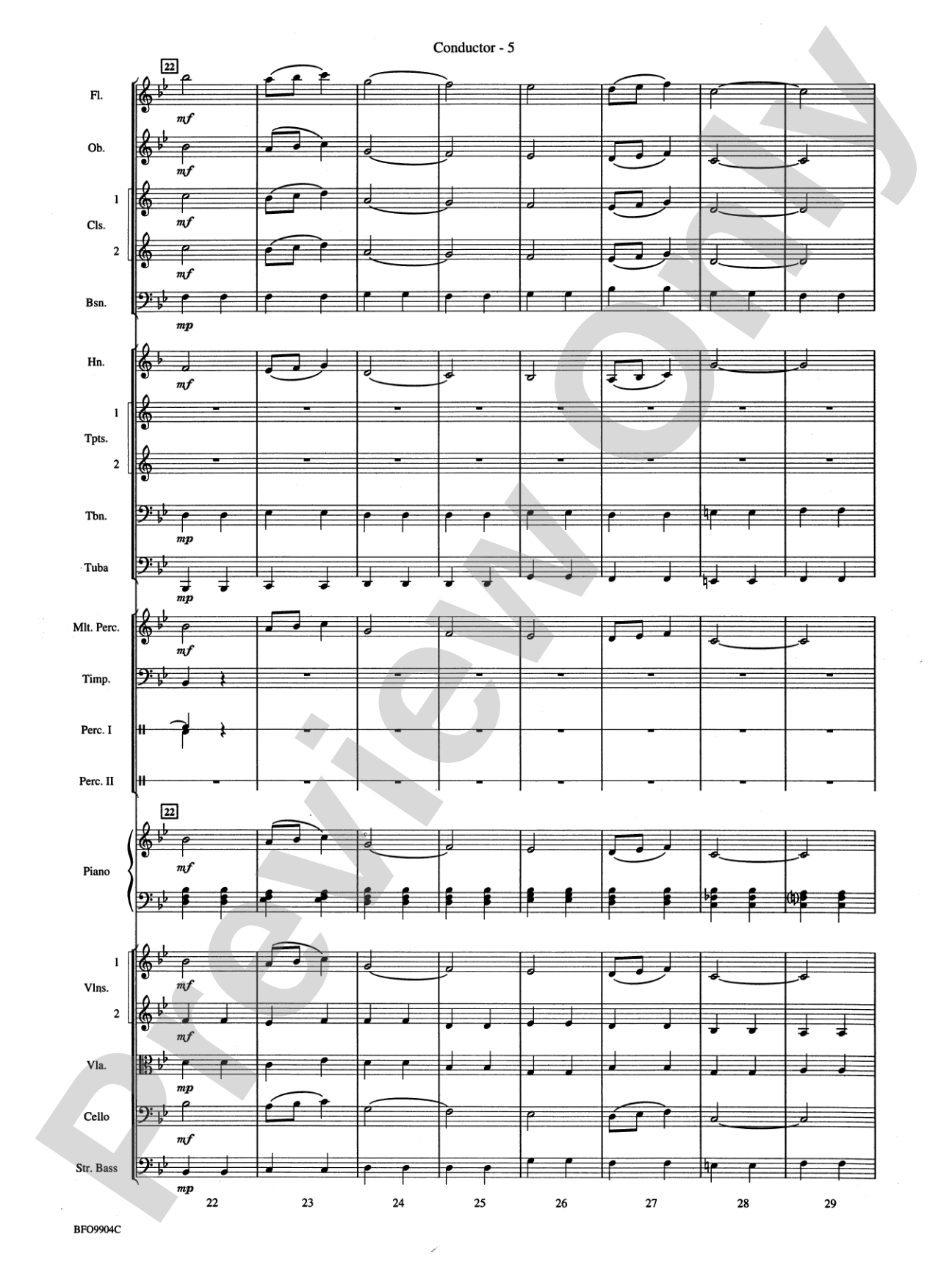 Commencement Suite: Full Orchestra Conductor Score & Parts