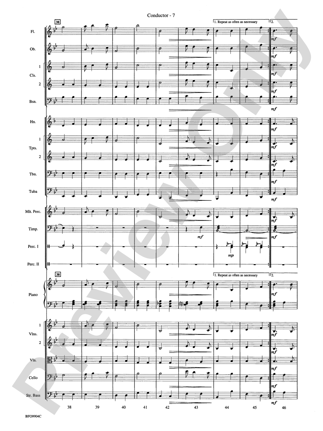 Commencement Suite: Full Orchestra Conductor Score & Parts