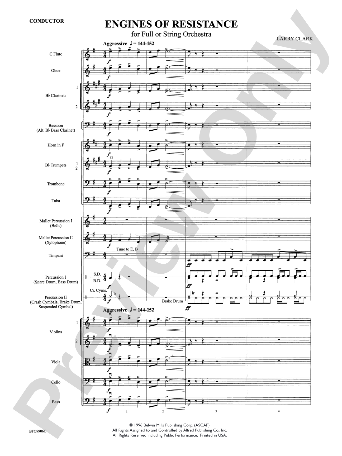 Engines of Resistance: Full Orchestra Conductor Score & Parts