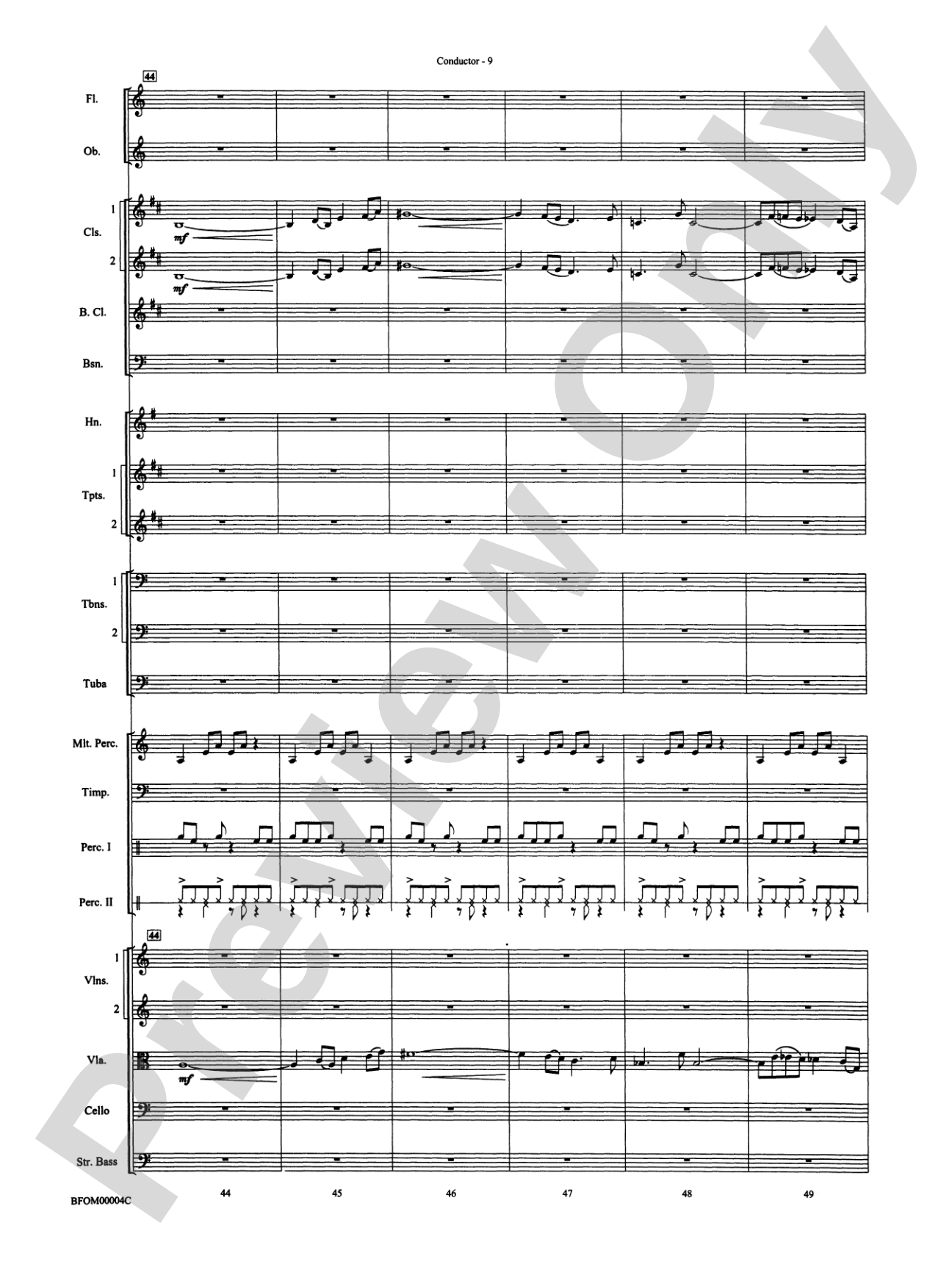 Rites of Tamburo: Full Orchestra Conductor Score & Parts