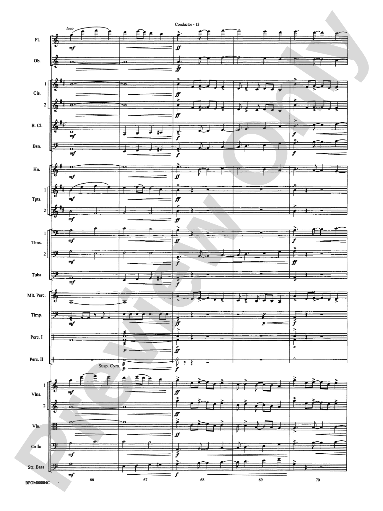 Rites of Tamburo: Full Orchestra Conductor Score & Parts