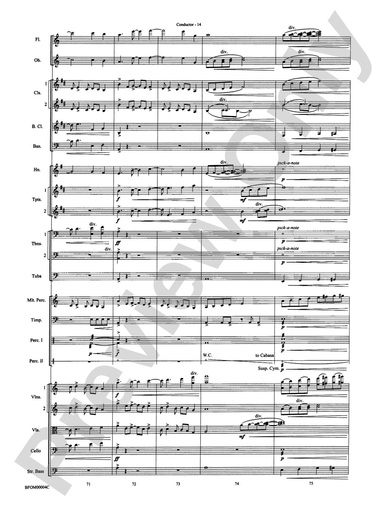 Rites of Tamburo: Full Orchestra Conductor Score & Parts