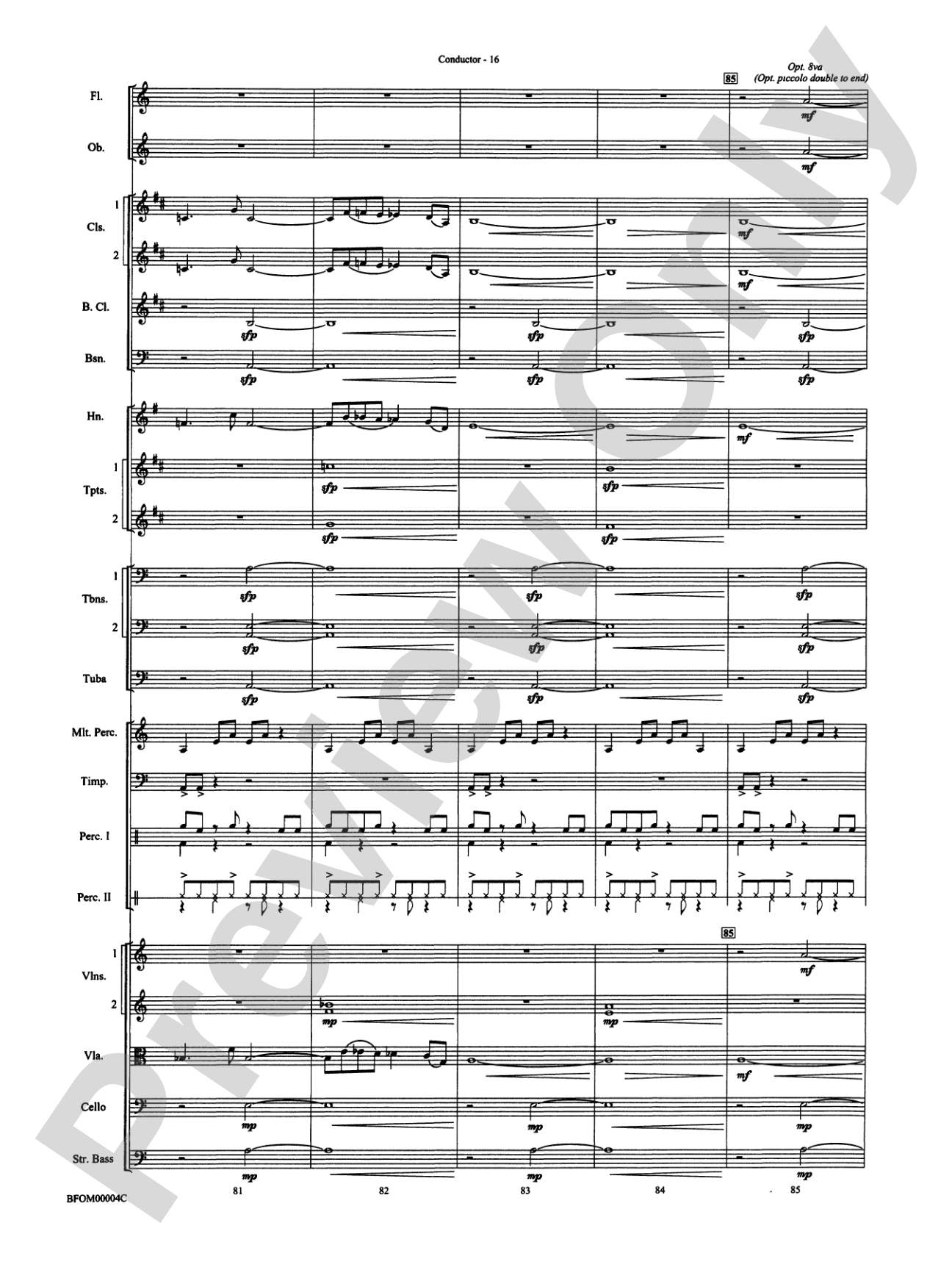 Rites of Tamburo: Full Orchestra Conductor Score & Parts
