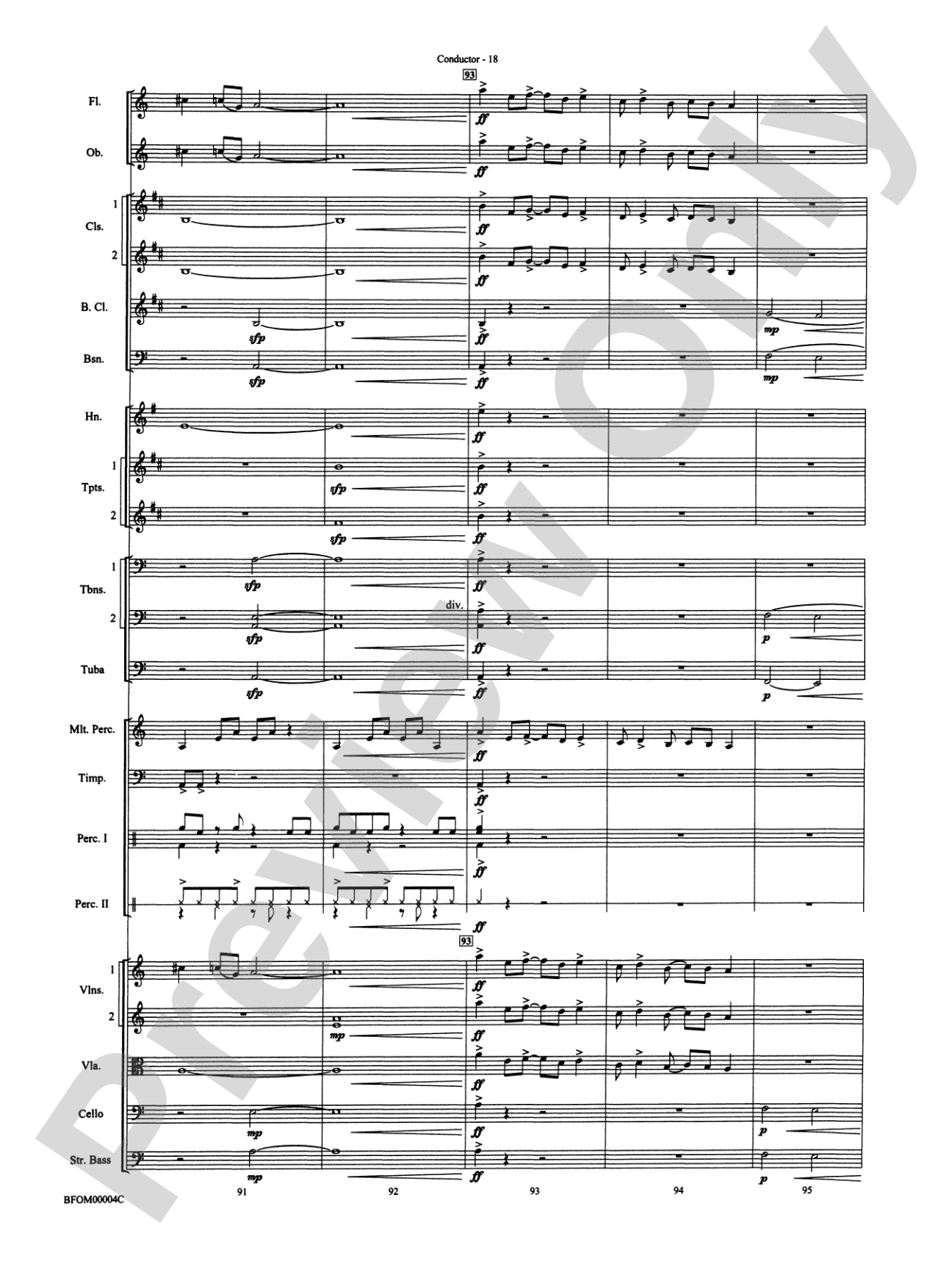 Rites of Tamburo: Full Orchestra Conductor Score & Parts