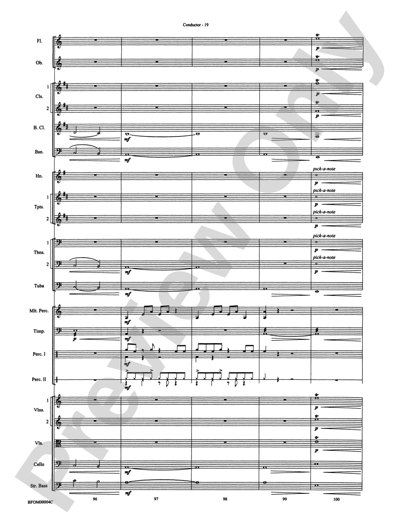Rites of Tamburo: Full Orchestra Conductor Score & Parts