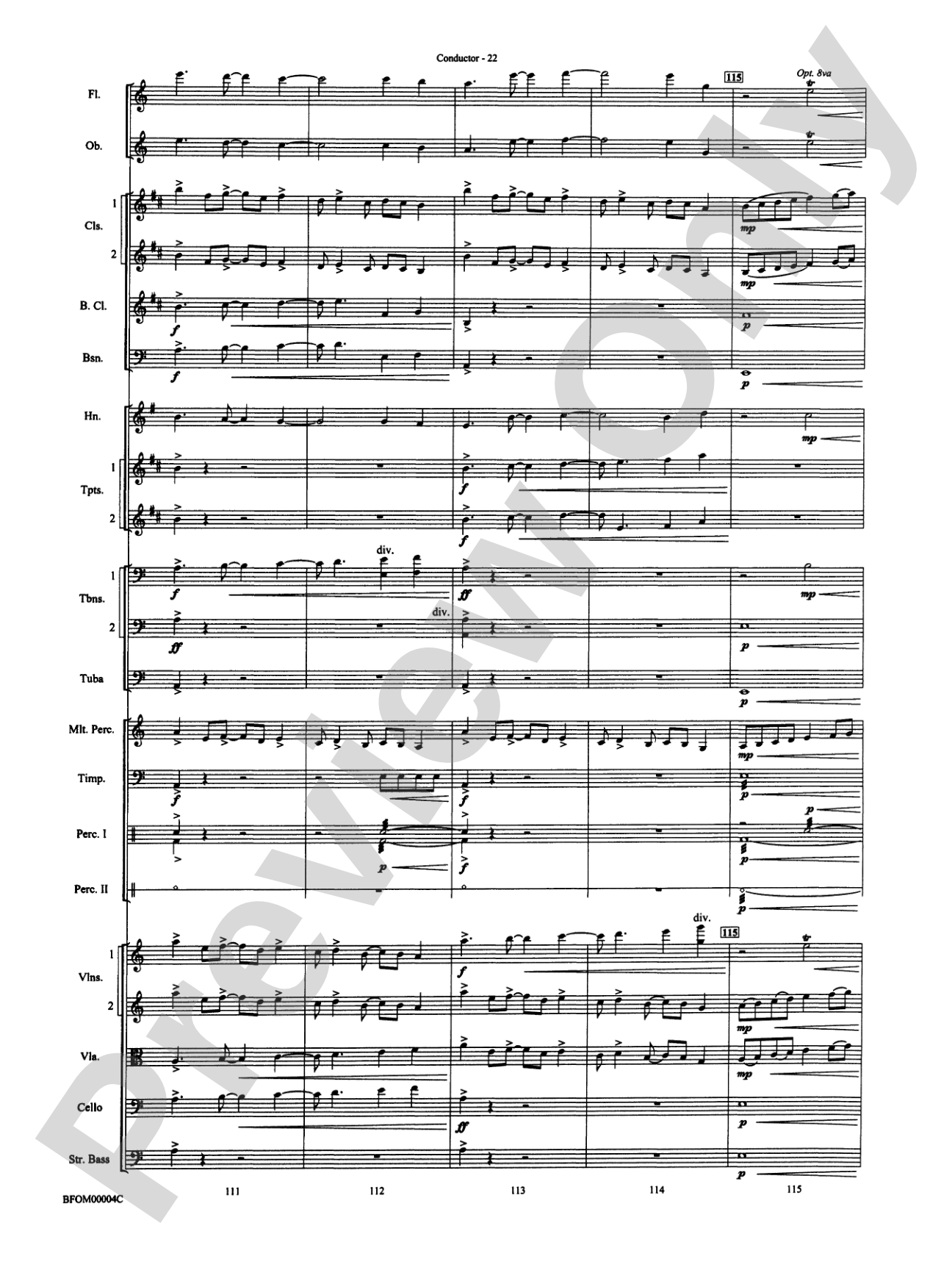 Rites of Tamburo: Full Orchestra Conductor Score & Parts