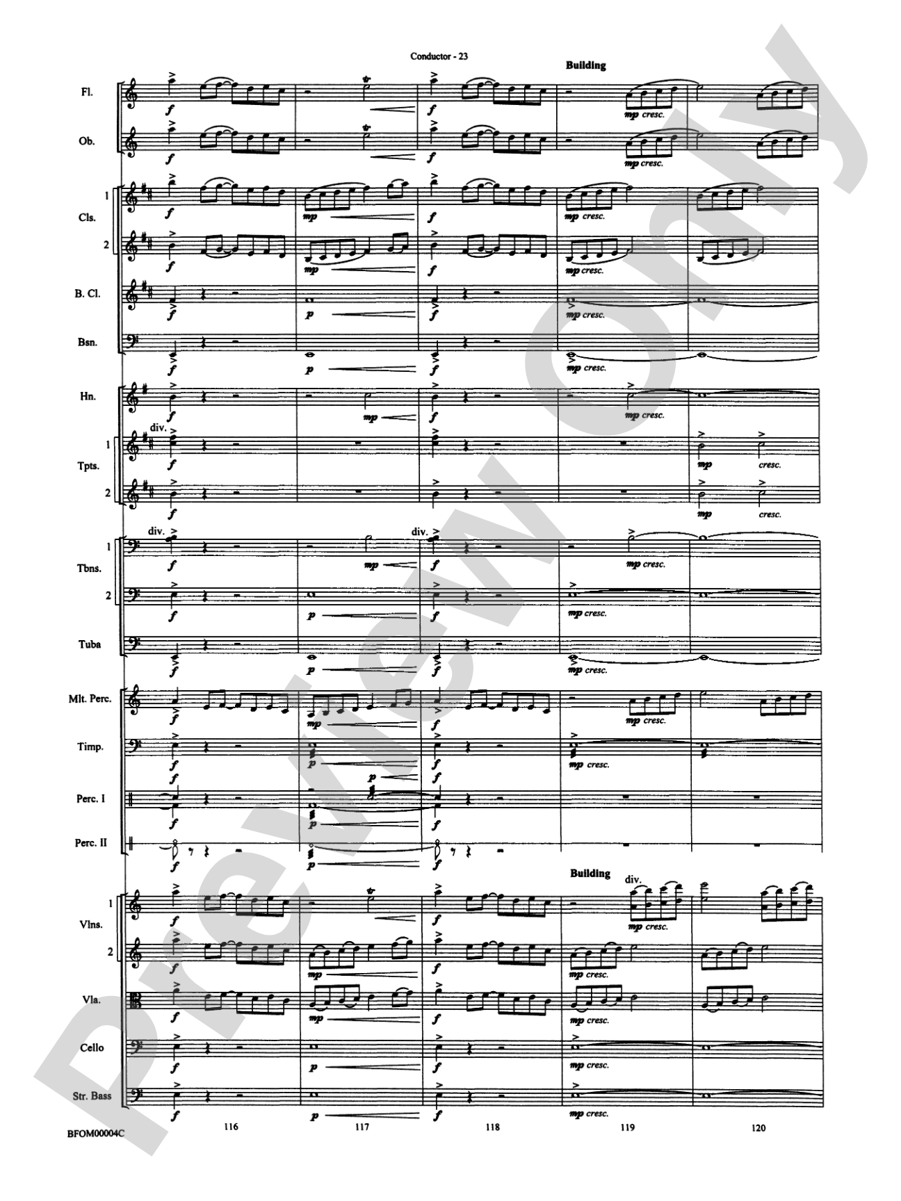 Rites of Tamburo: Full Orchestra Conductor Score & Parts