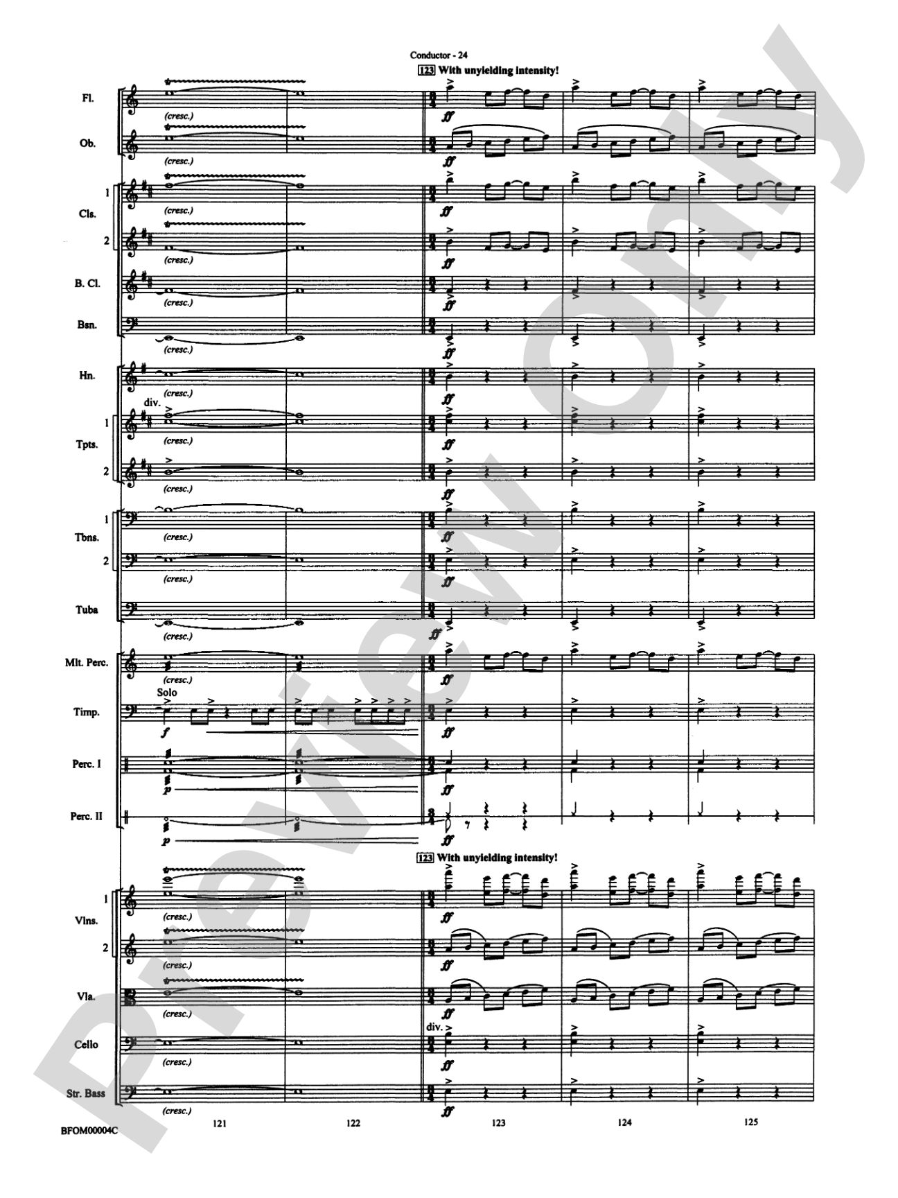 Rites of Tamburo: Full Orchestra Conductor Score & Parts