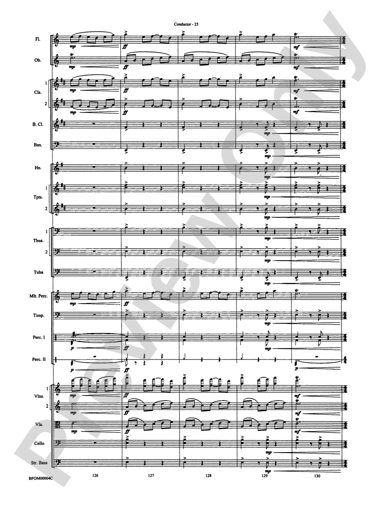 Rites of Tamburo: Full Orchestra Conductor Score & Parts