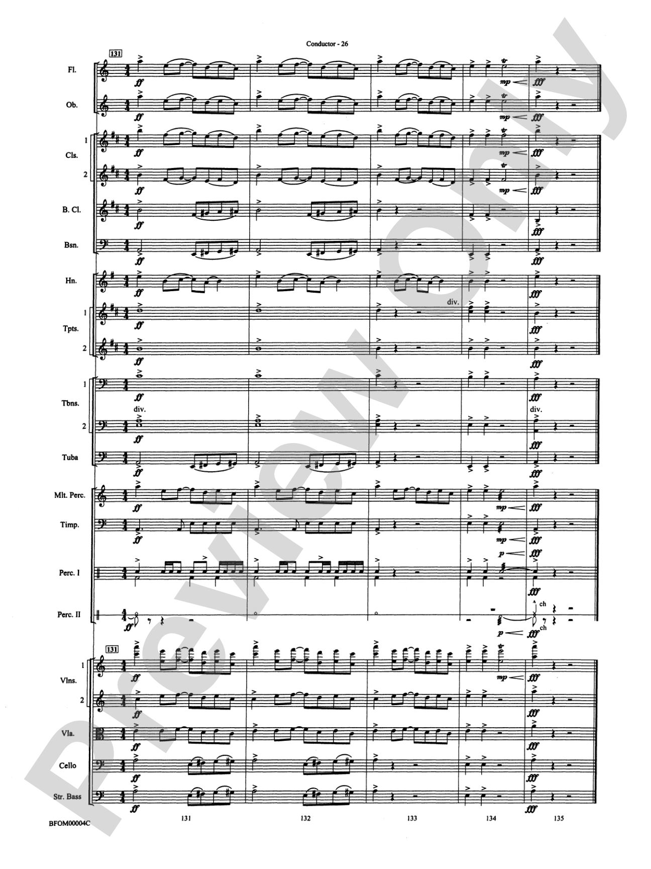 Rites of Tamburo: Full Orchestra Conductor Score & Parts