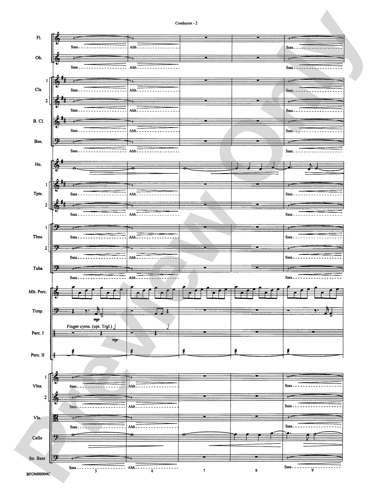 Rites of Tamburo: Full Orchestra Conductor Score & Parts