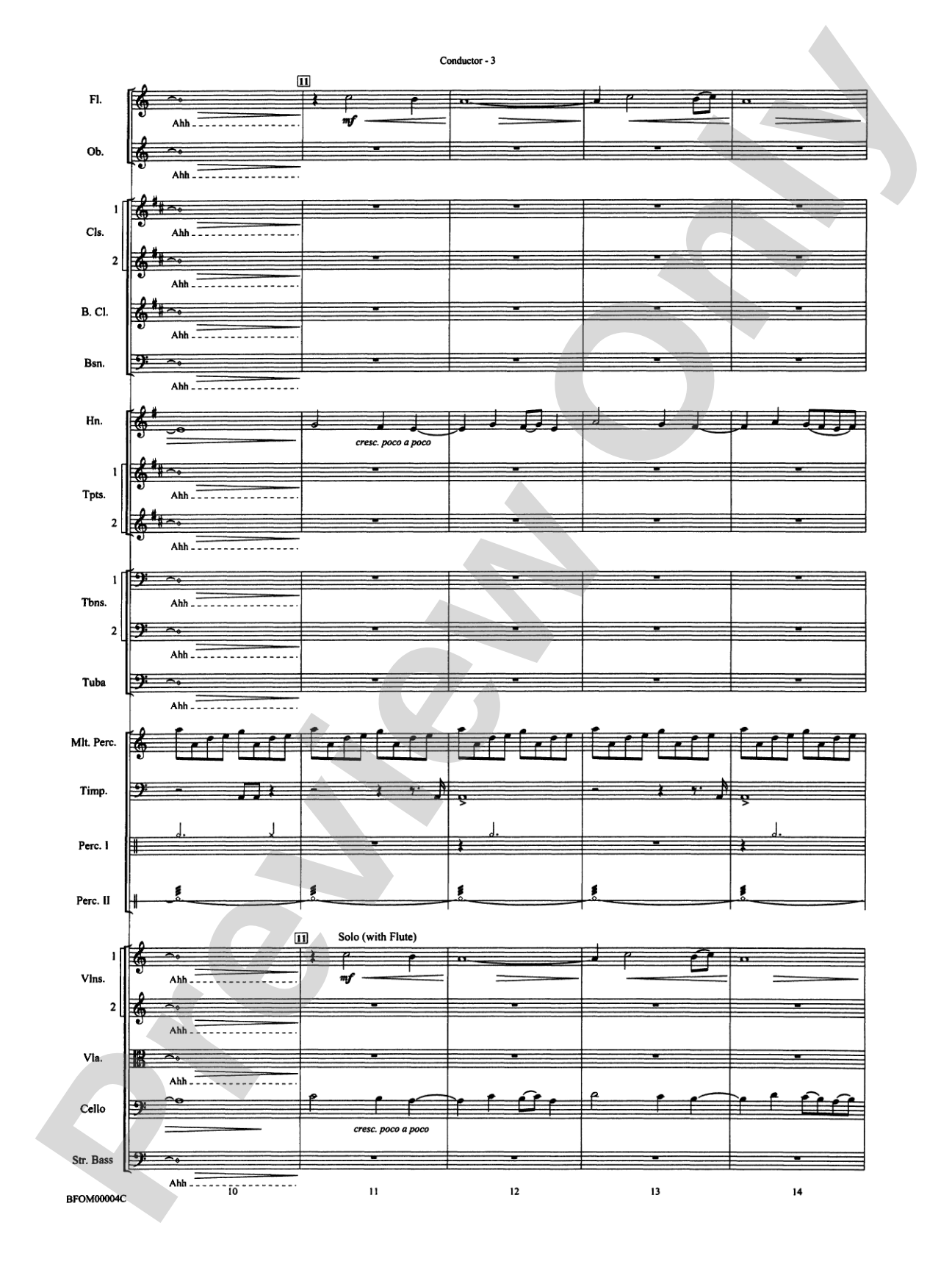Rites of Tamburo: Full Orchestra Conductor Score & Parts