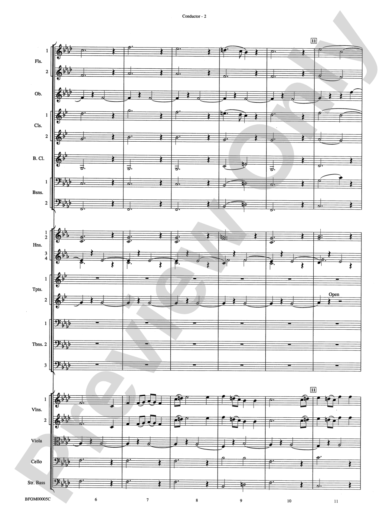 Song without Words: Score