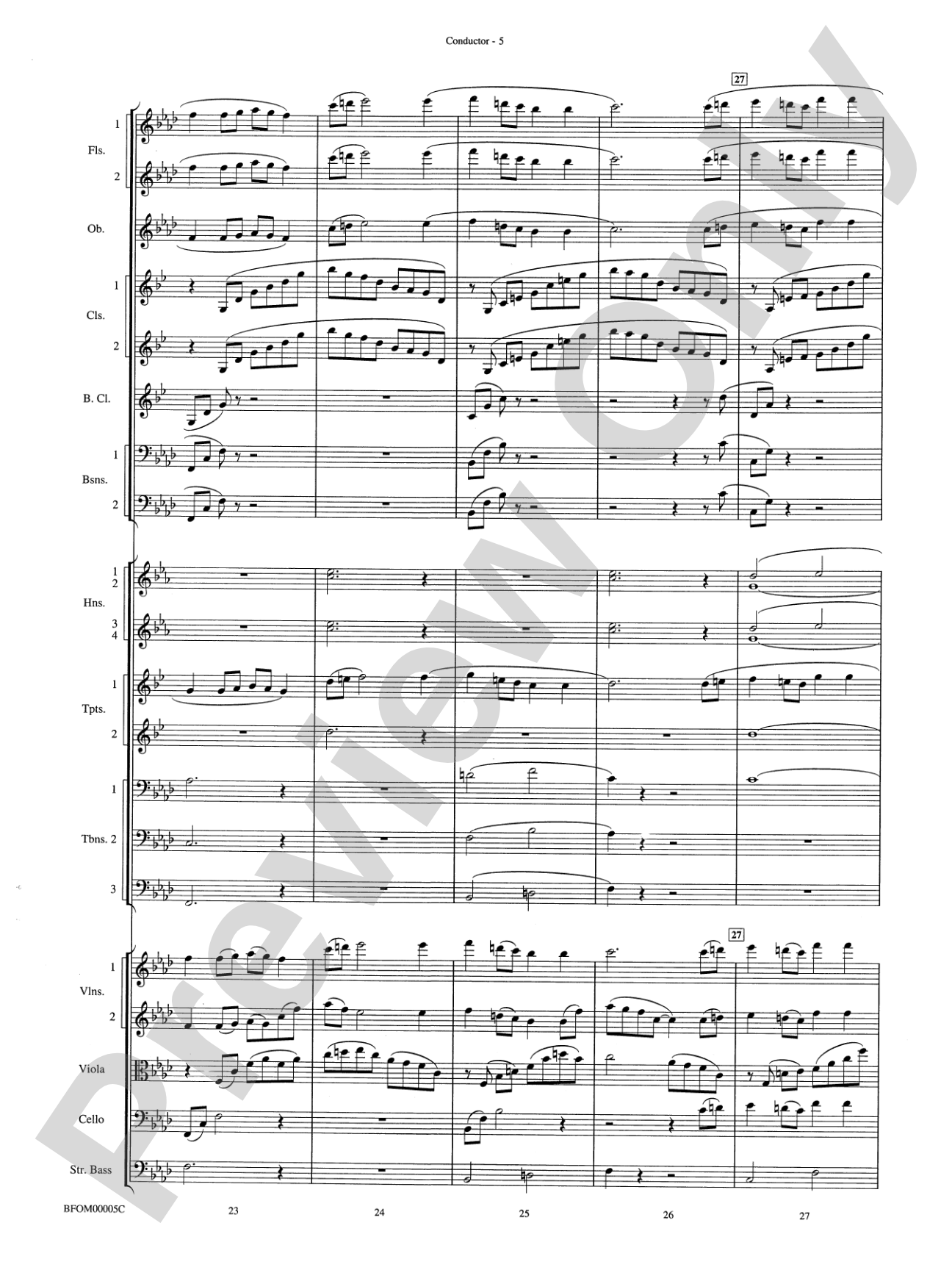 Song without Words: Score